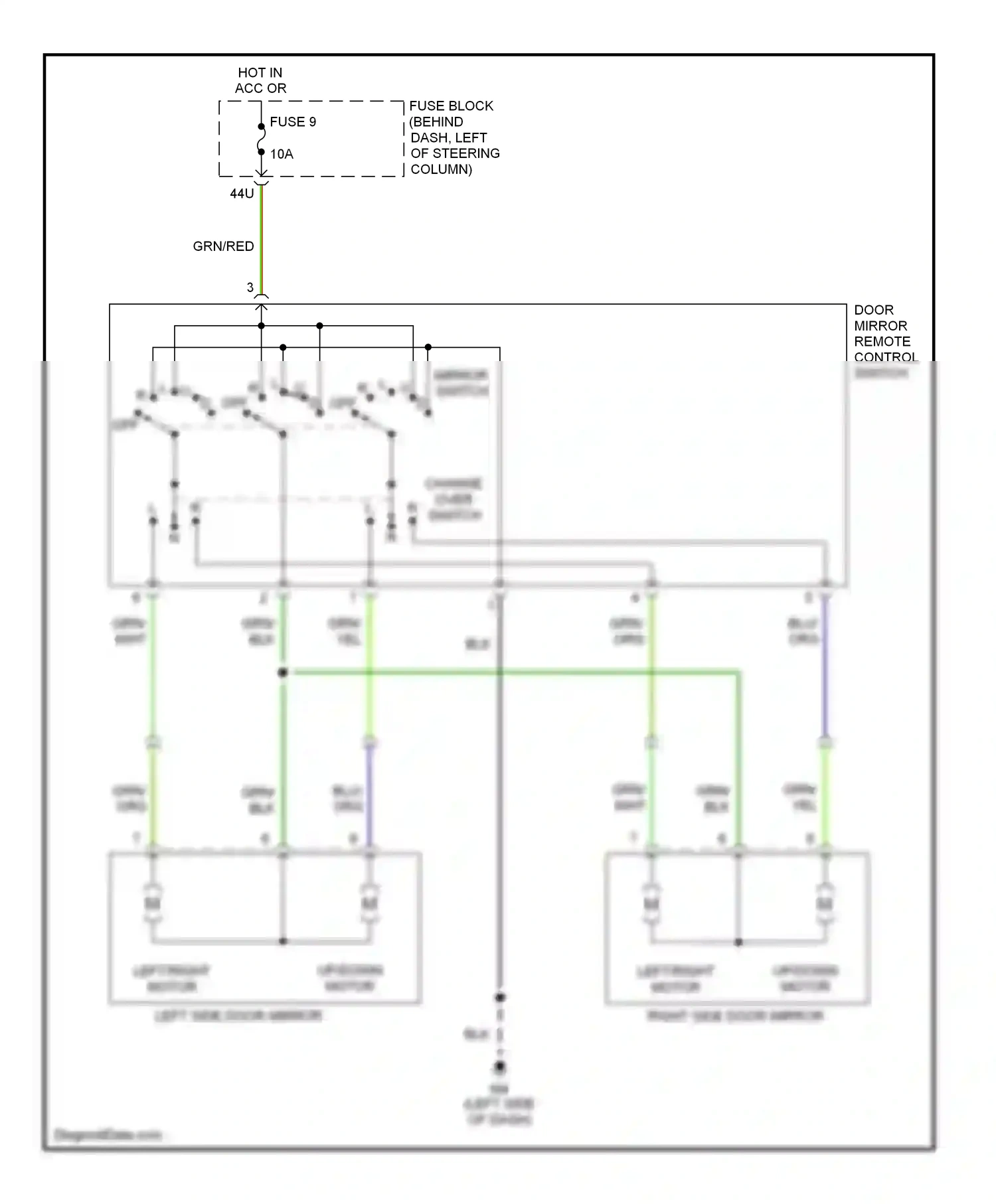 Wiring diagram blu for Nissan Pathfinder II (1995-2004) (26 of 35)