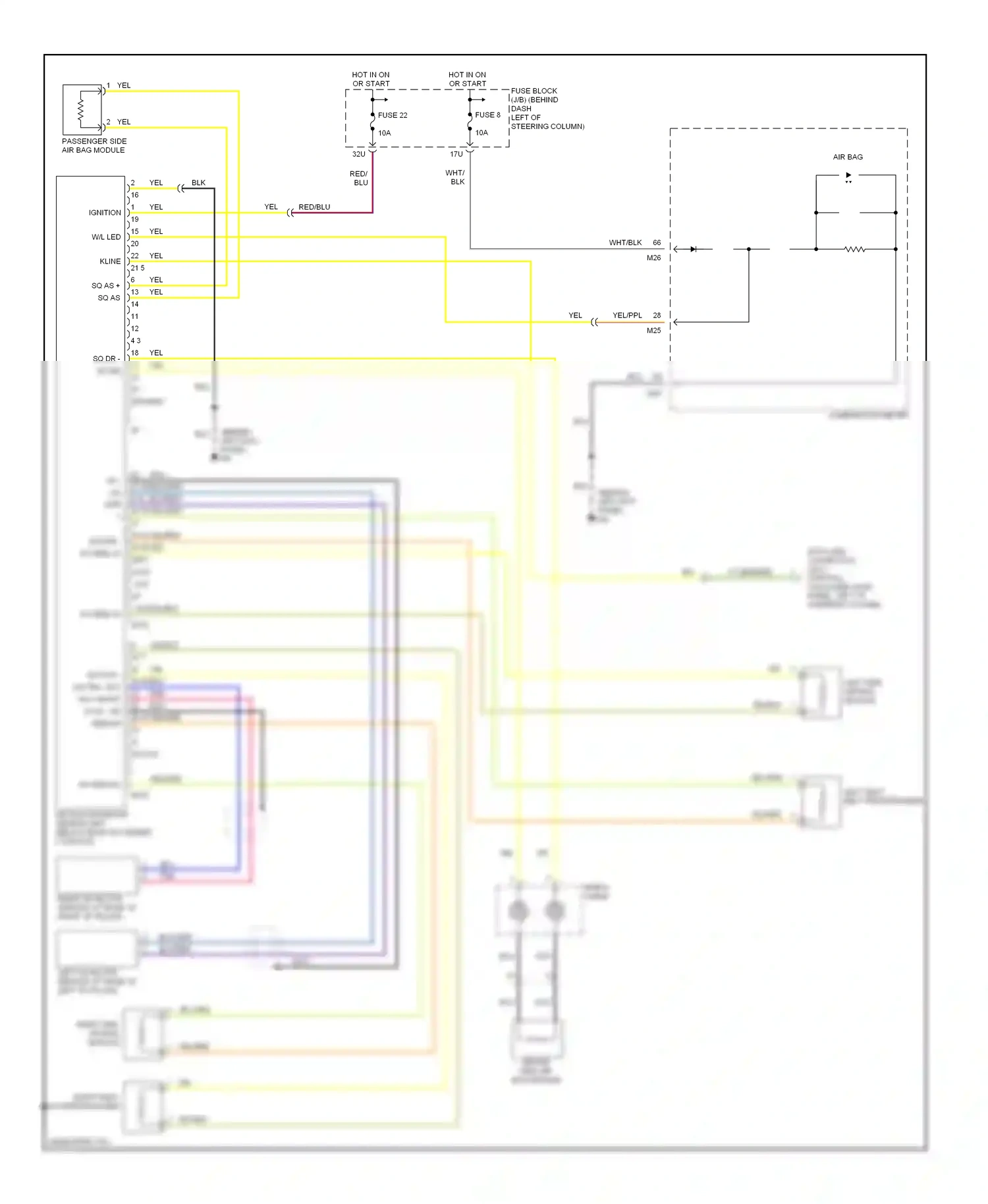 Wiring diagram blu/grn for Nissan Pathfinder II (1995-2004) (4 of 5)