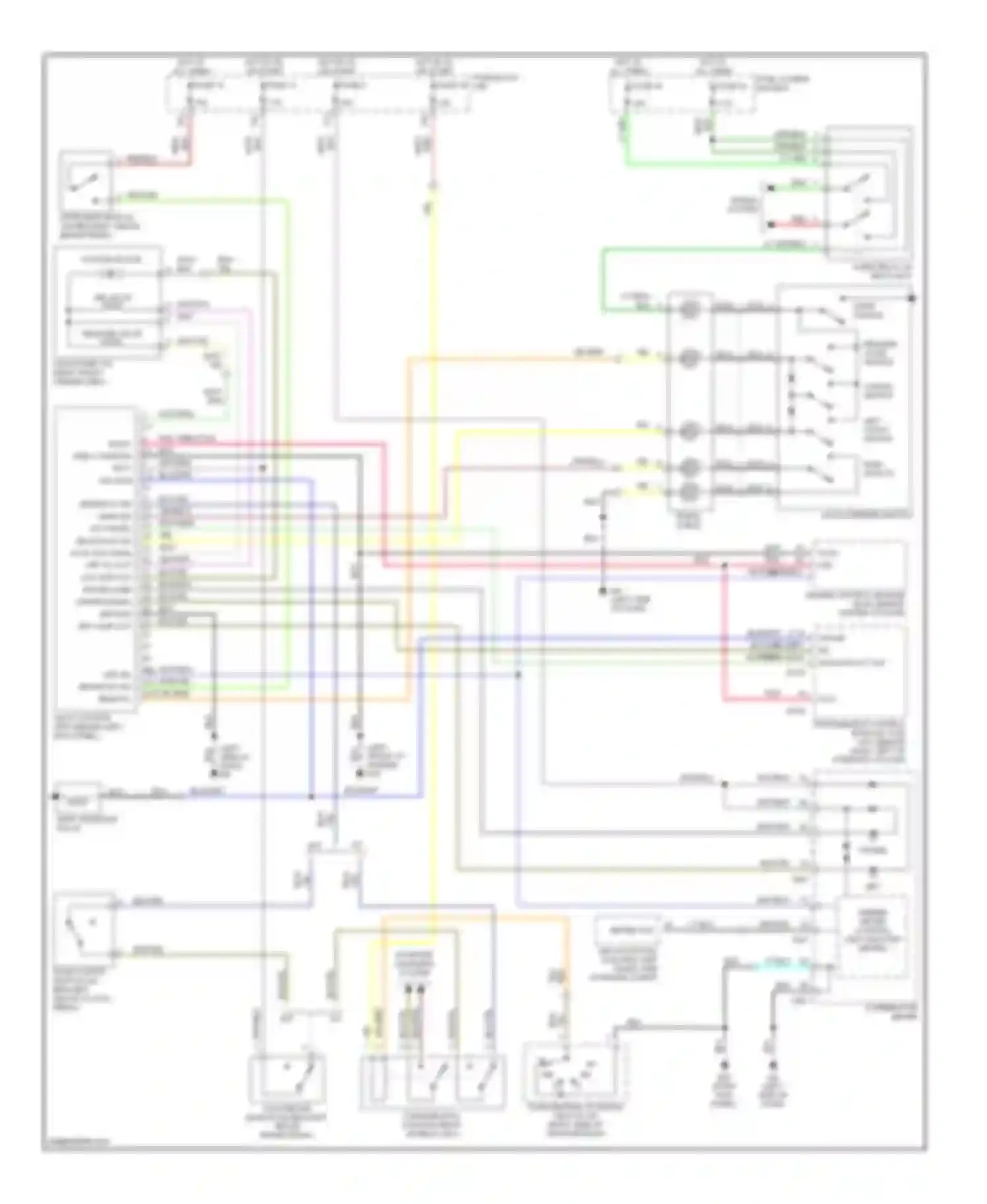 Wiring diagram cancel switch for Nissan Pathfinder II (1995-2004) (1 of 1)
