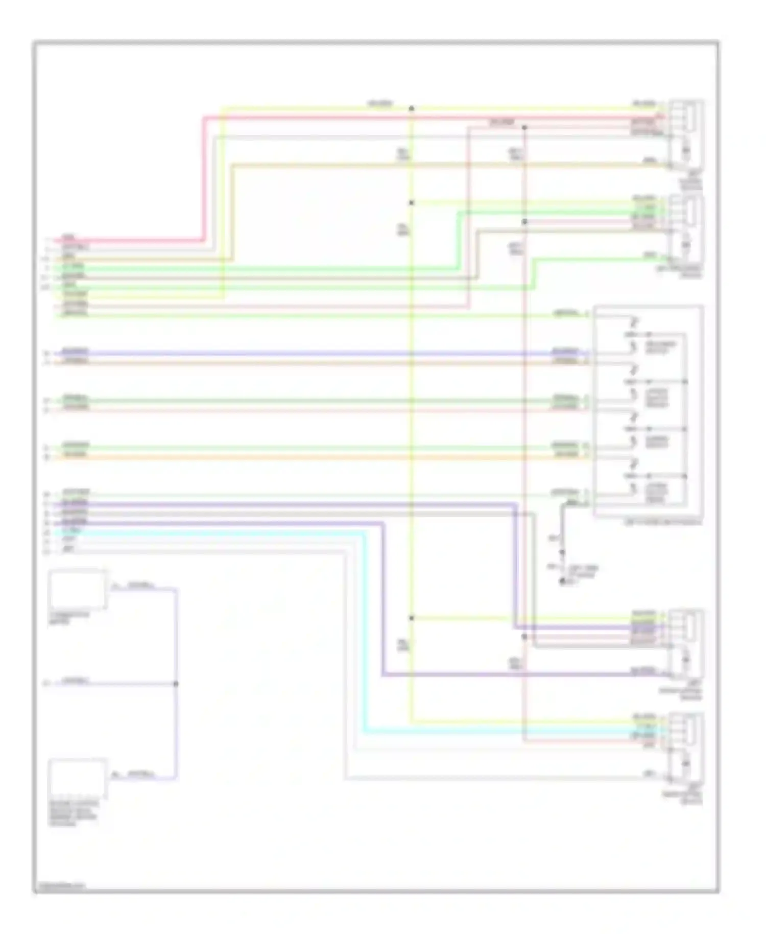 Wiring diagram combination meter for Nissan Pathfinder II (1995-2004) (8 of 13)