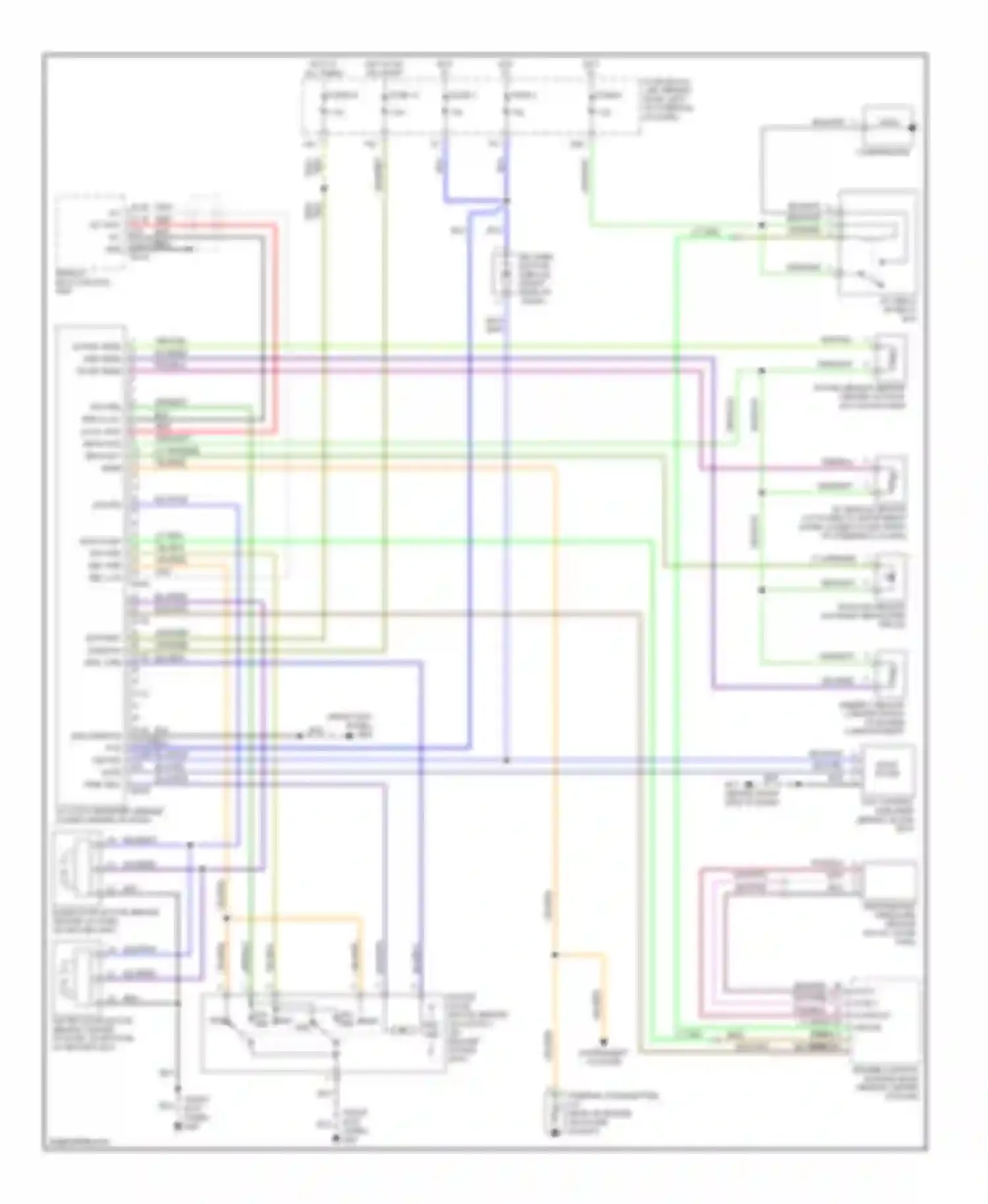 Wiring diagram fuse 1 for Nissan Pathfinder II (1995-2004) (1 of 5)
