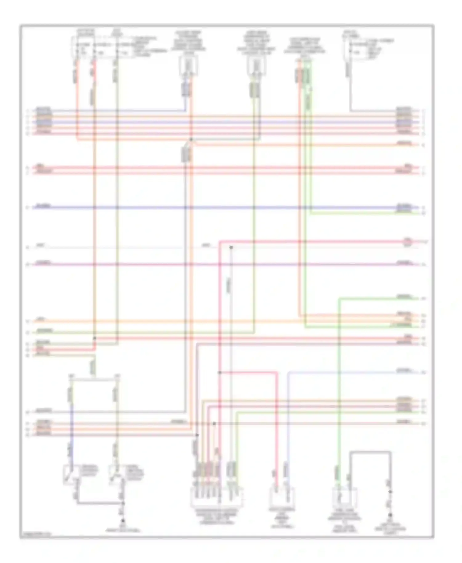 Wiring diagram fuse, fusible link box (in relay for Nissan Pathfinder II (1995-2004) (1 of 2)