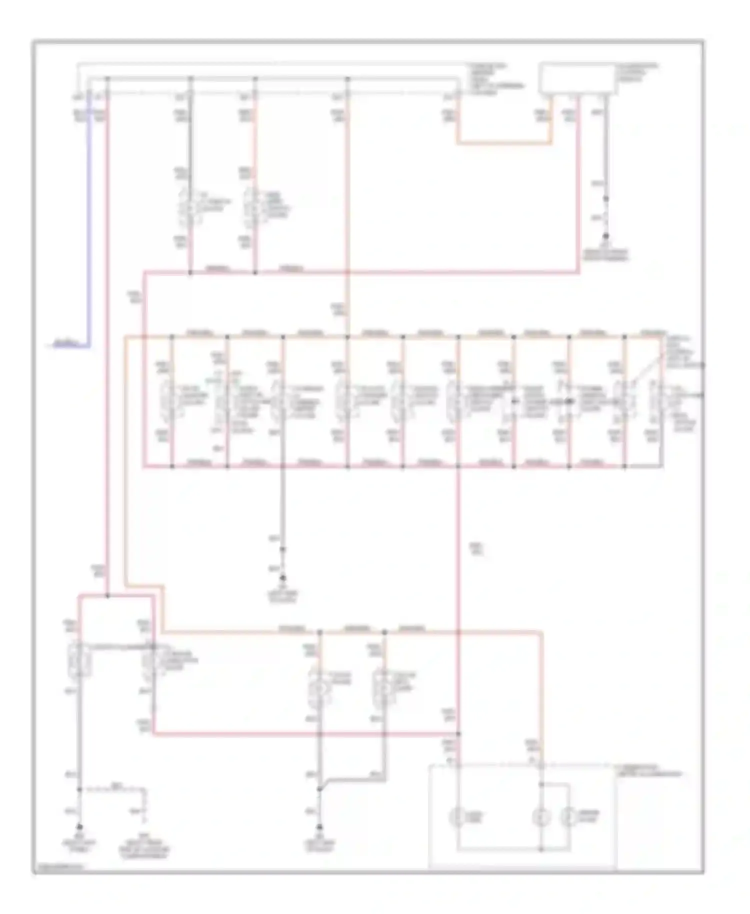 Wiring diagram illumination control switch for Nissan Pathfinder II (1995-2004) (1 of 1)