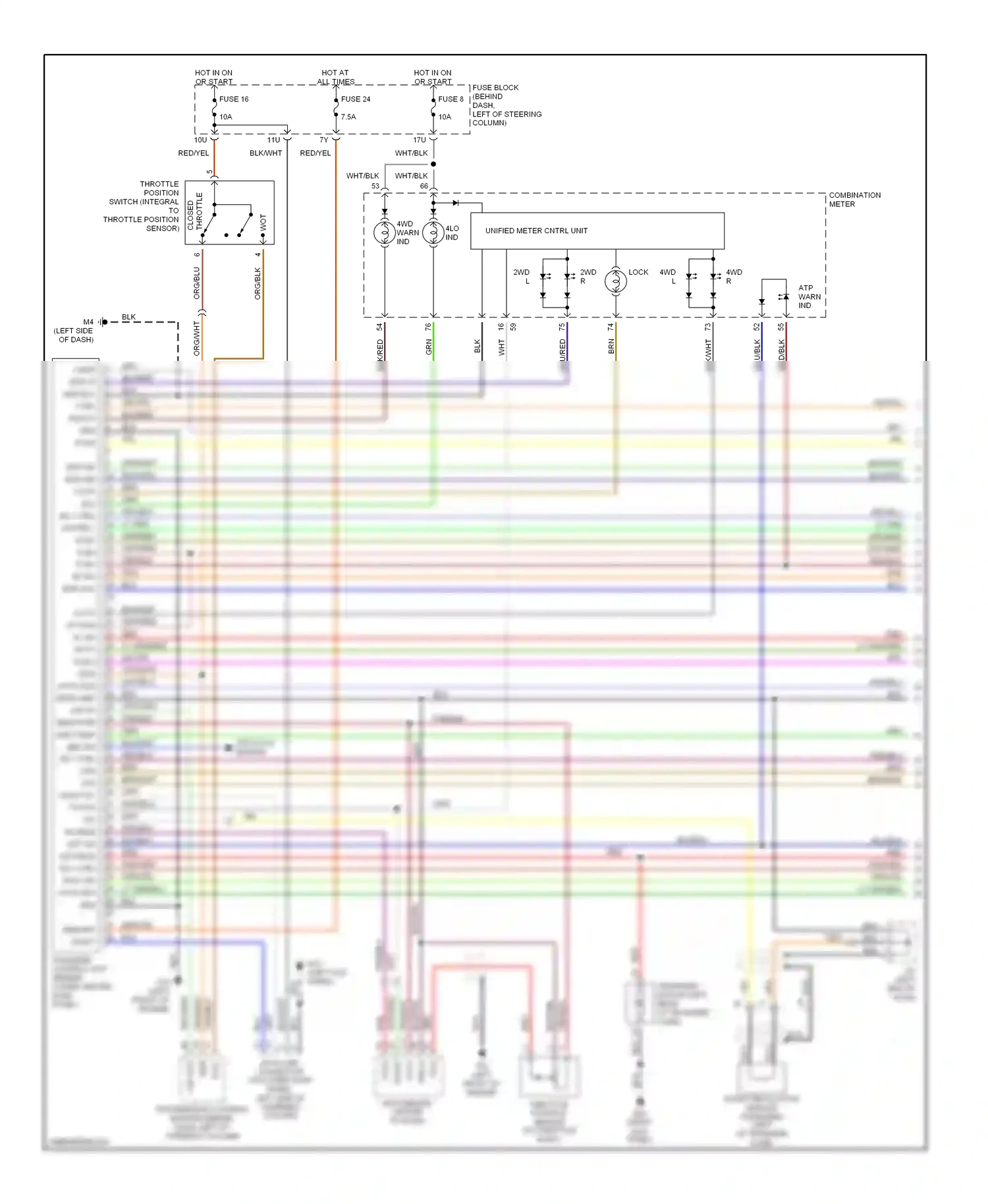 Wiring diagram lock lp for Nissan Pathfinder II (1995-2004) (1 of 1)