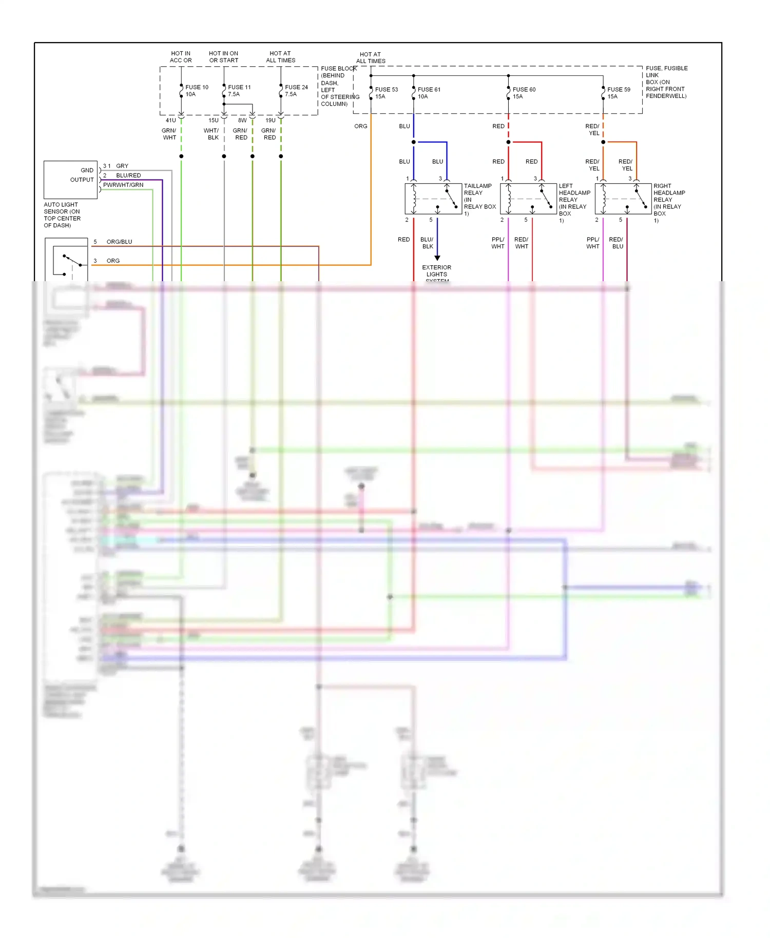 Wiring diagram lt blu for Nissan Pathfinder II (1995-2004) (5 of 14)