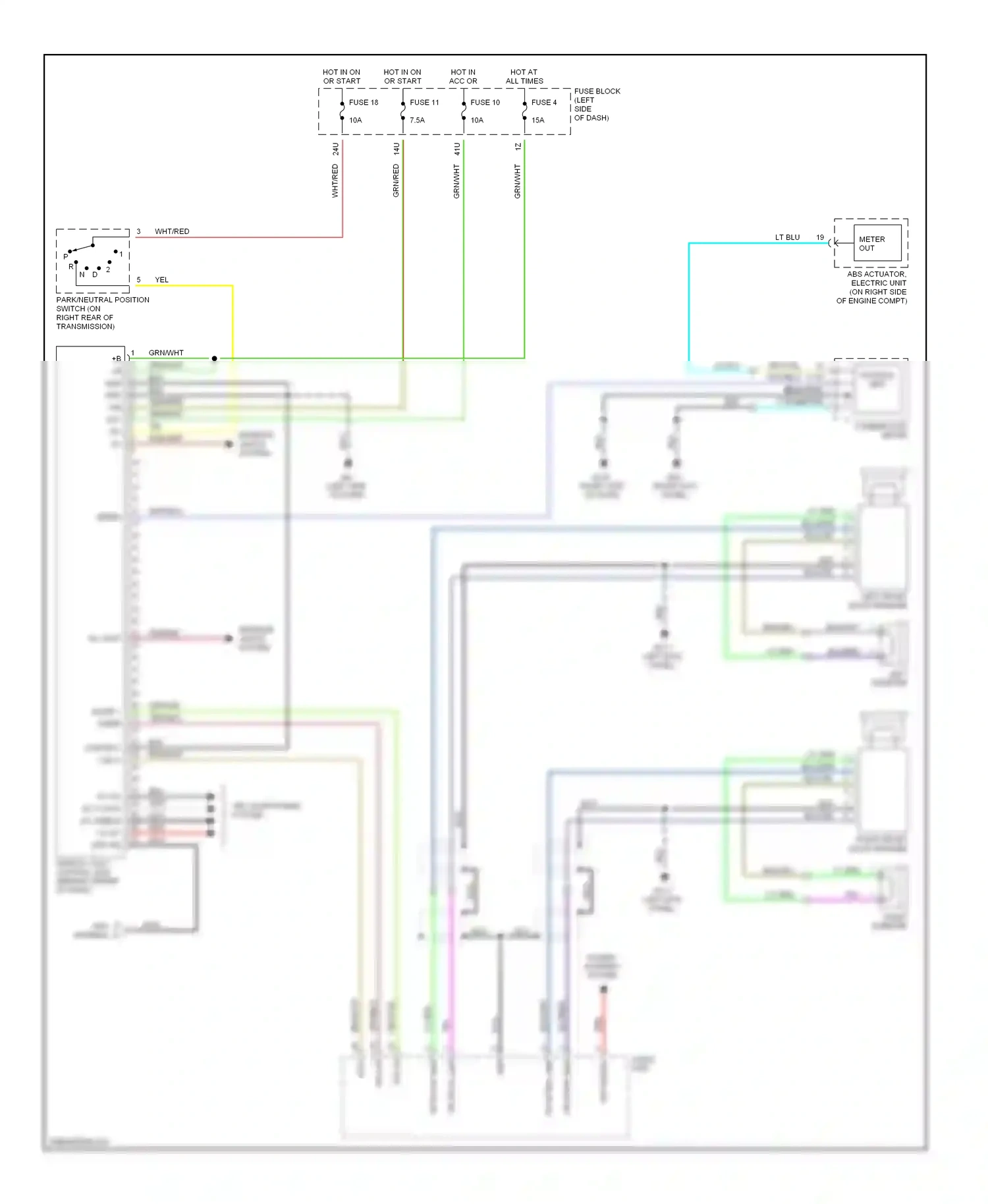 Wiring diagram nca for Nissan Pathfinder II (1995-2004) (7 of 19)