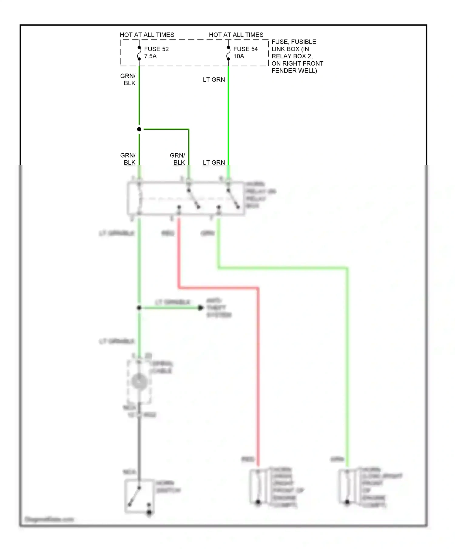 Wiring diagram nca for Nissan Pathfinder II (1995-2004) (4 of 19)