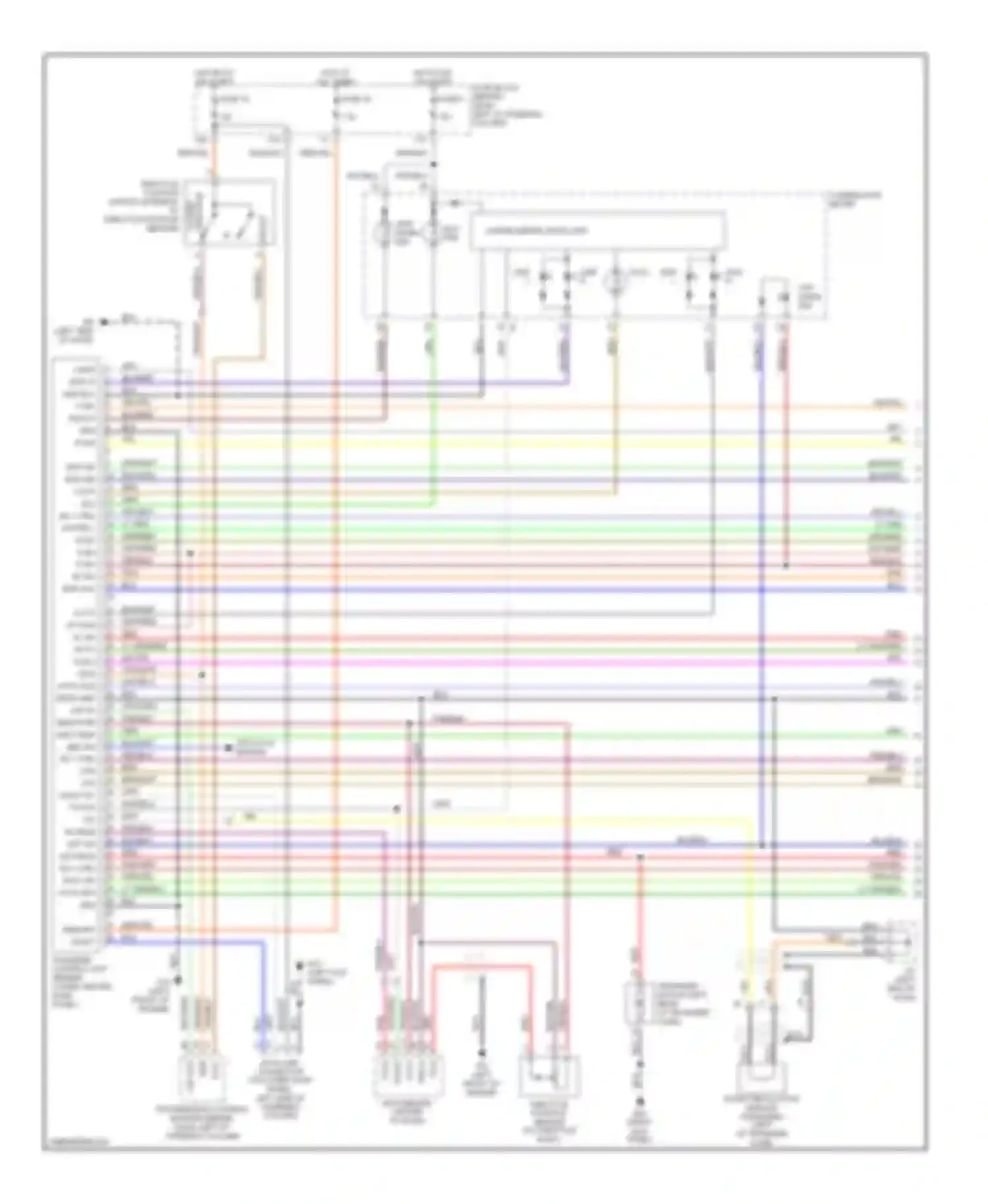 Wiring diagram org/blk for Nissan Pathfinder II (1995-2004) (1 of 9)
