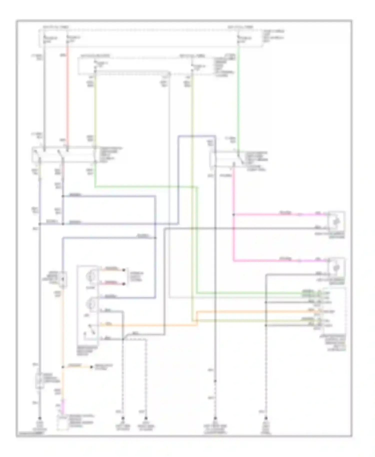 Wiring diagram rear window defogger switch for Nissan Pathfinder II (1995-2004) (1 of 1)