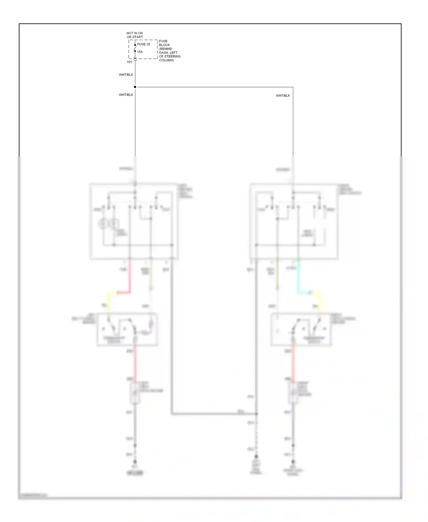 Wiring diagram red for Nissan Pathfinder II (1995-2004) (34 of 43)
