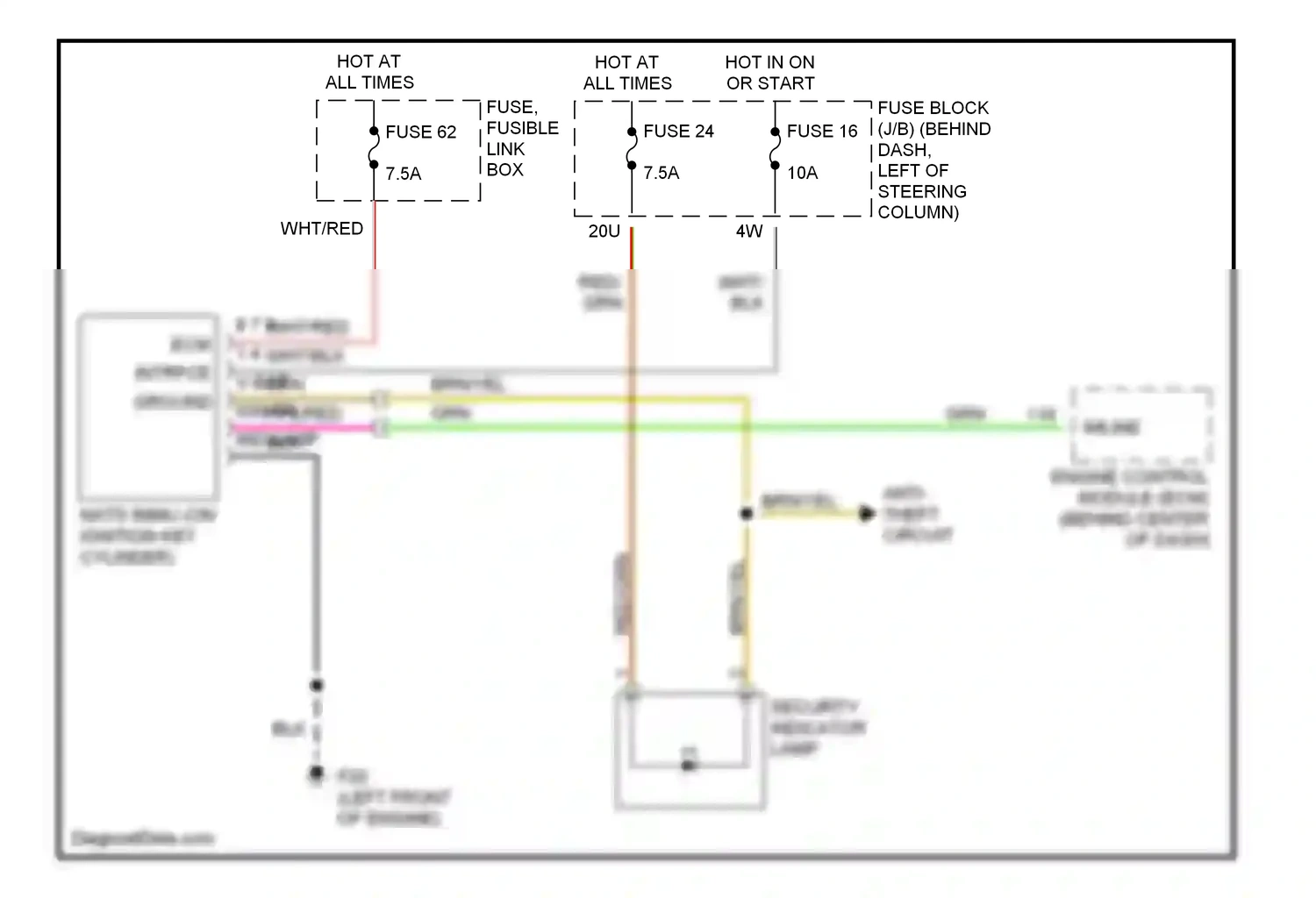 Wiring diagram red for Nissan Pathfinder II (1995-2004) (7 of 43)