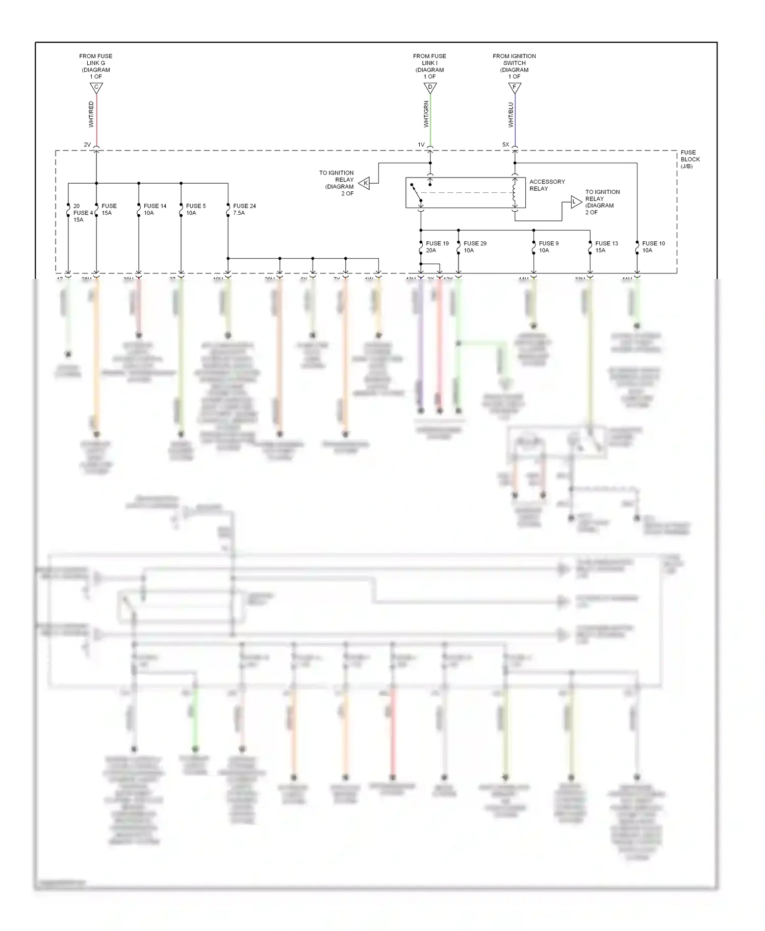 Wiring diagram red for Nissan Pathfinder II (1995-2004) (29 of 43)