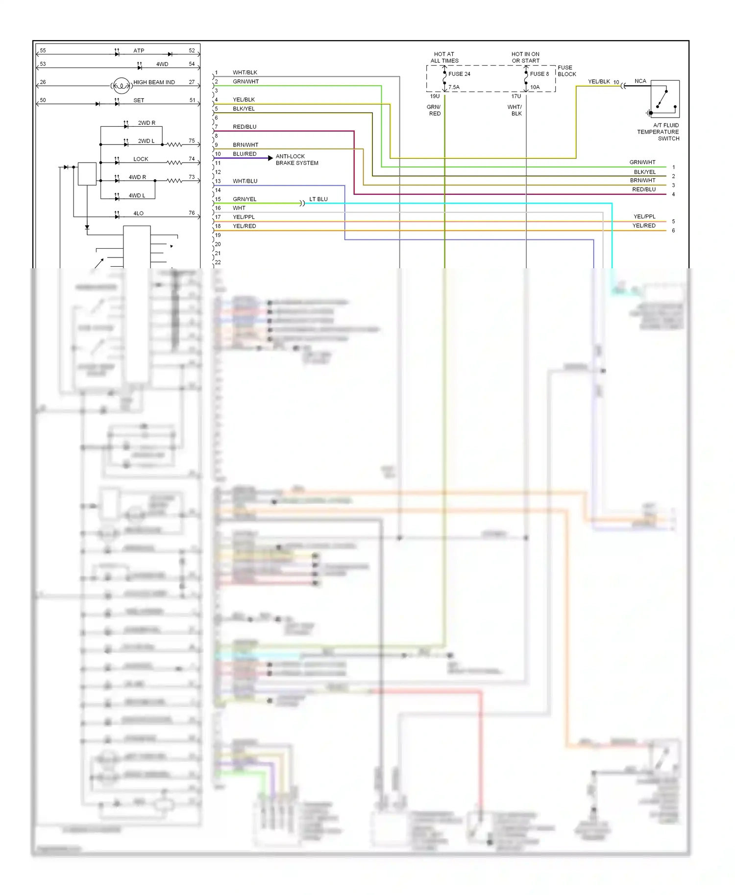 Wiring diagram red for Nissan Pathfinder II (1995-2004) (17 of 43)