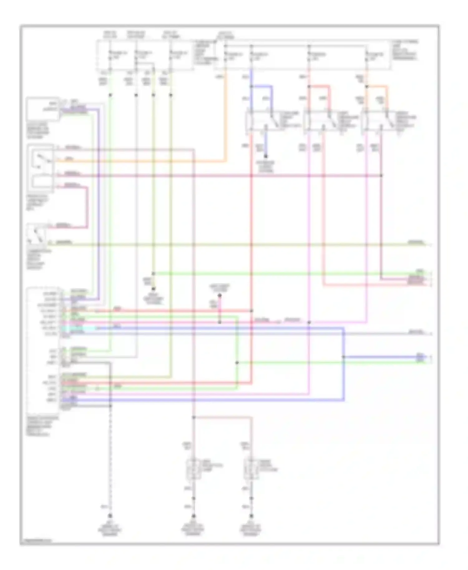Wiring diagram right front fog lamp for Nissan Pathfinder II (1995-2004) (1 of 2)