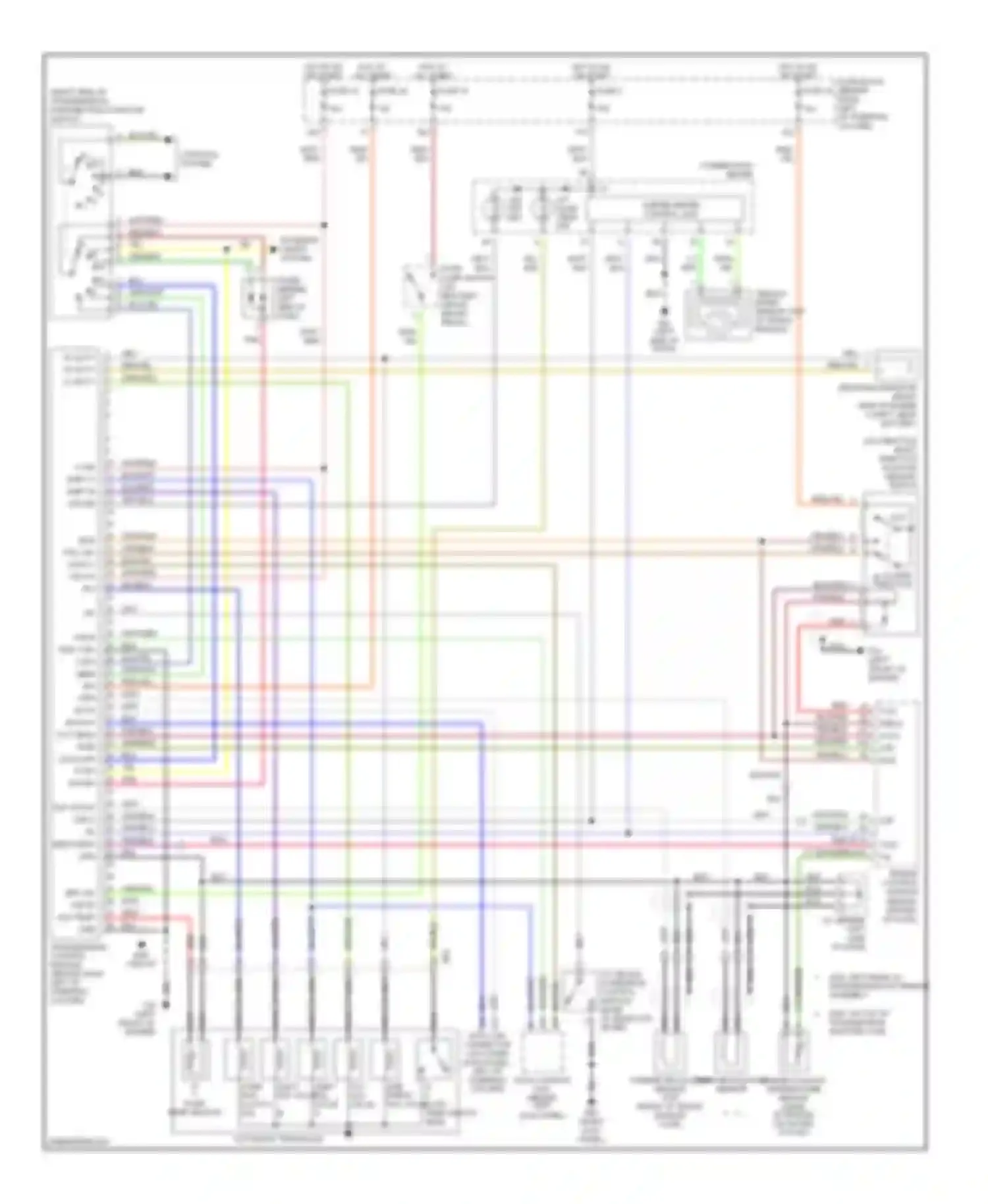 Wiring diagram starting system for Nissan Pathfinder II (1995-2004) (1 of 1)