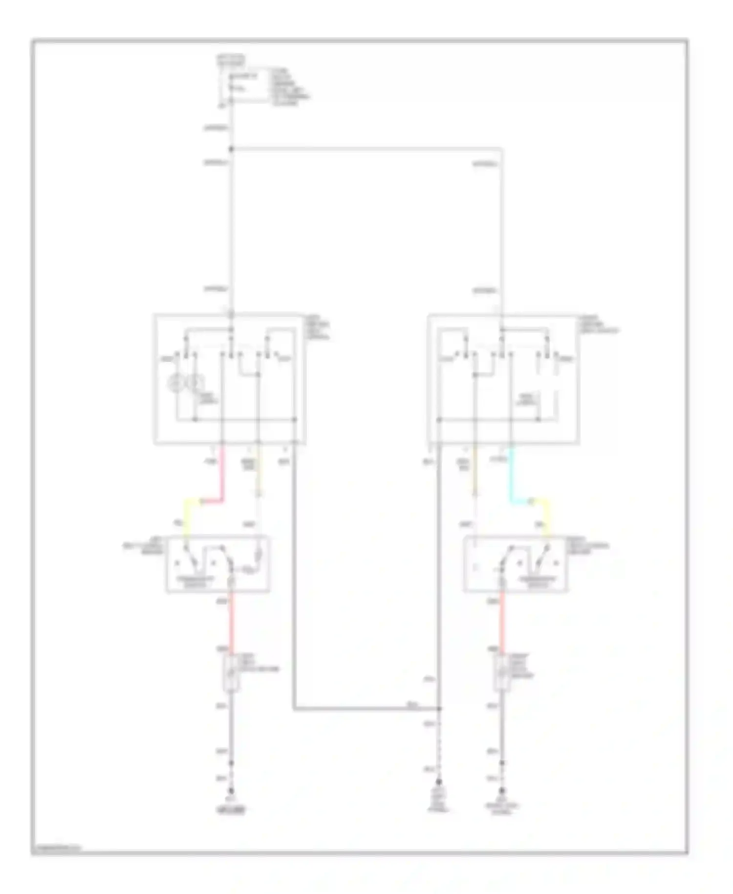 Wiring diagram thermostat switch for Nissan Pathfinder II (1995-2004) (1 of 1)