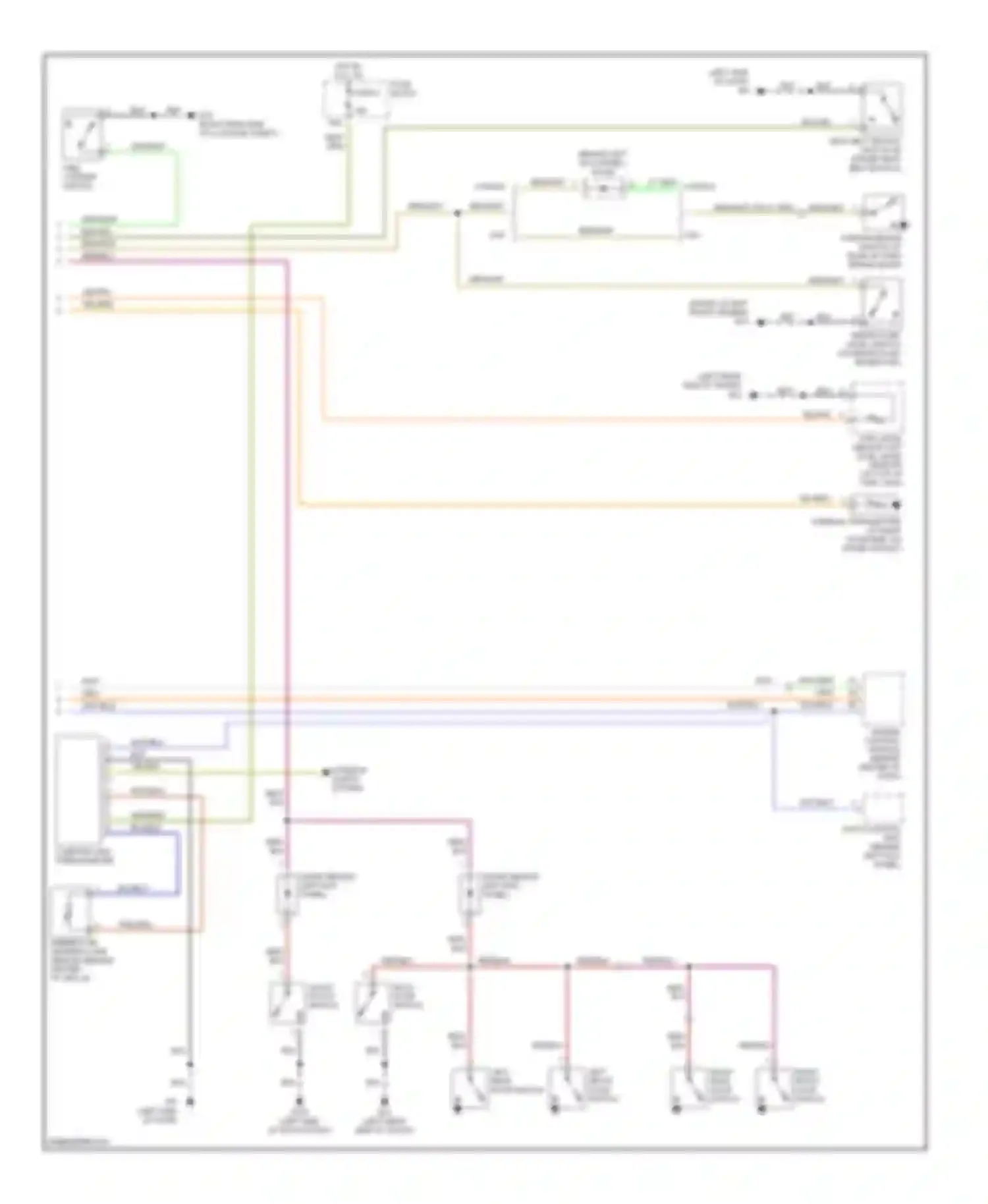 Wiring diagram tire carrier switch for Nissan Pathfinder II (1995-2004) (1 of 1)