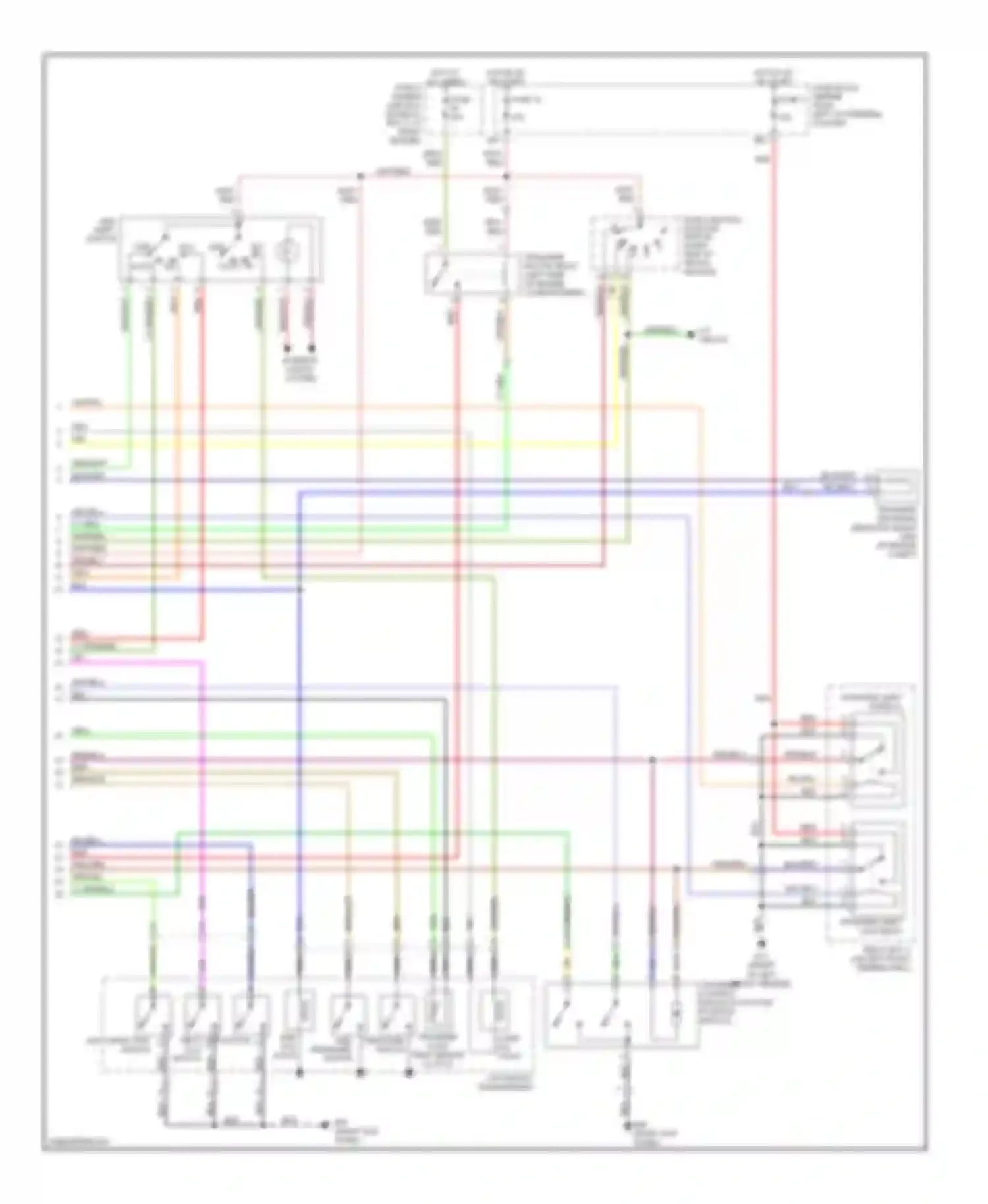 Wiring diagram transfer shift low relay for Nissan Pathfinder II (1995-2004) (1 of 1)