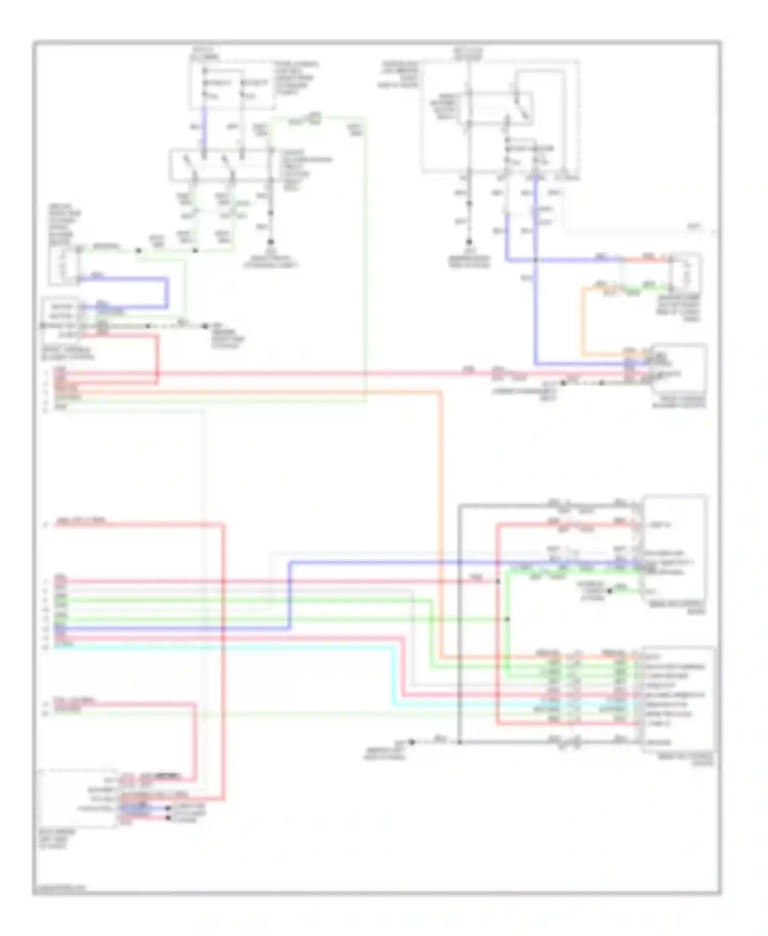 Pathfinder Nissan III facelift (2010-2014): Automatic a/c circuit (2 of 3)