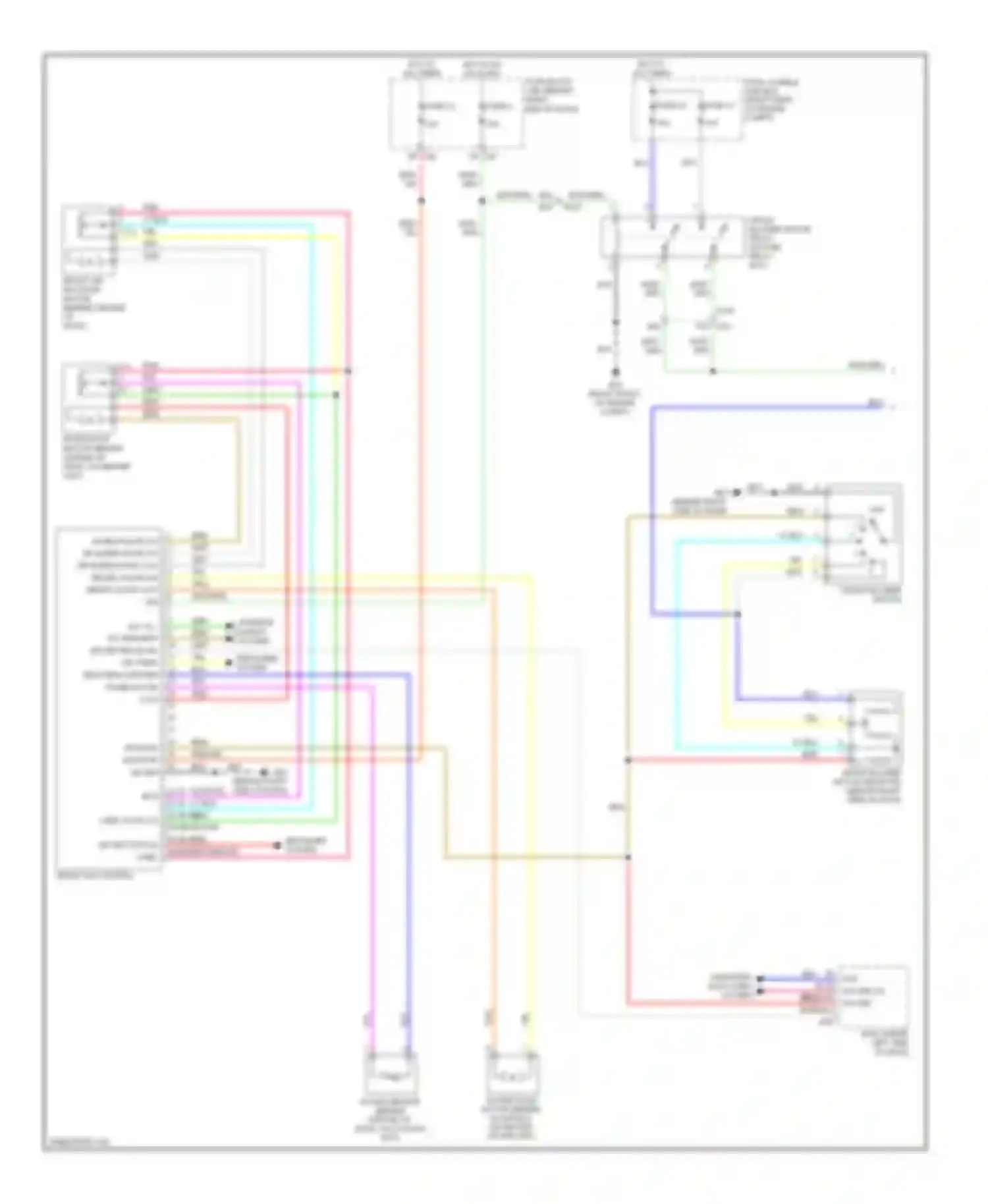 Pathfinder Nissan III facelift (2010-2014): Manual a/c circuit (1 of 2)