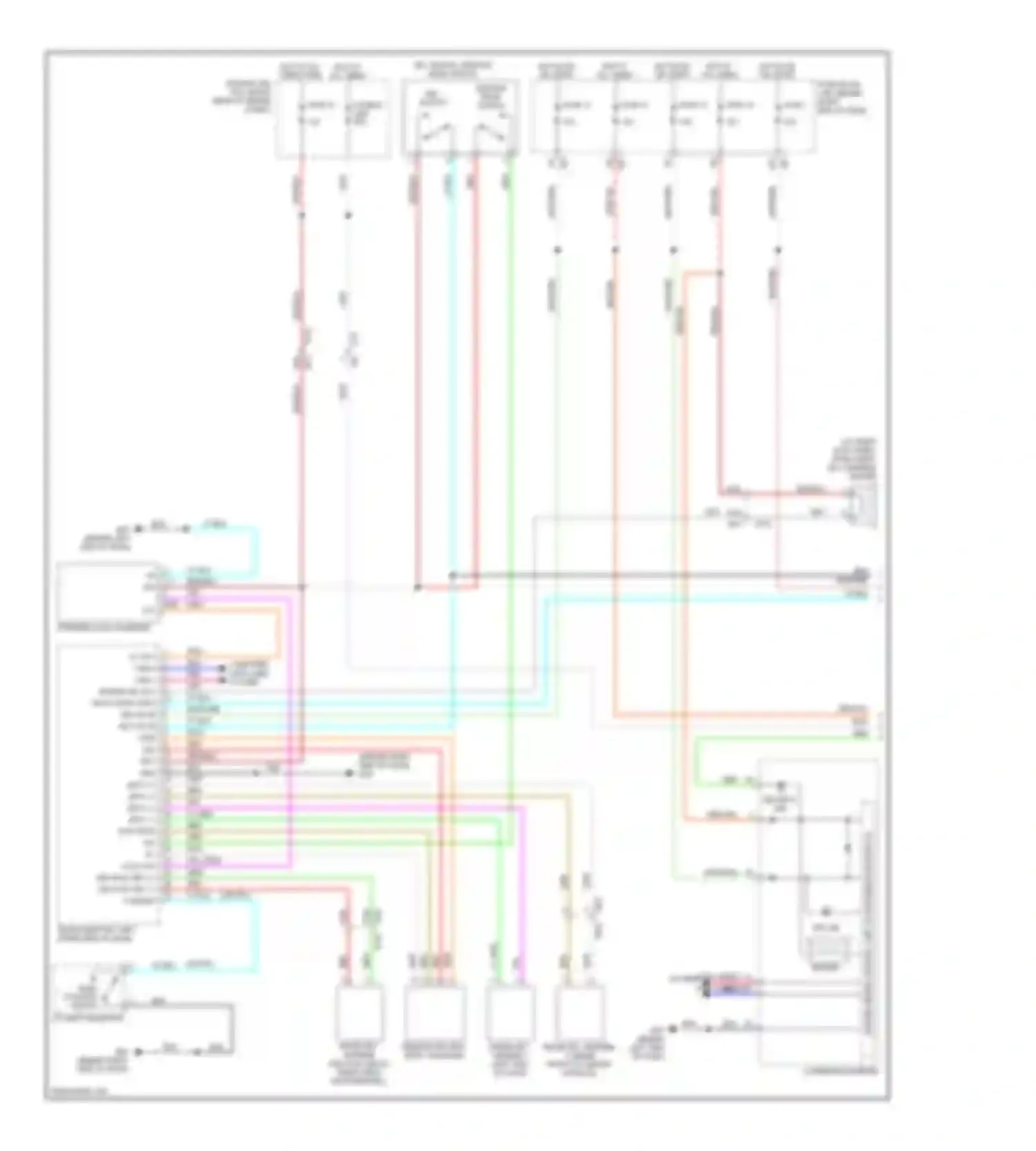 Pathfinder Nissan III facelift (2010-2014): Forced entry circuit, with intelligent key unit (1 of 2)