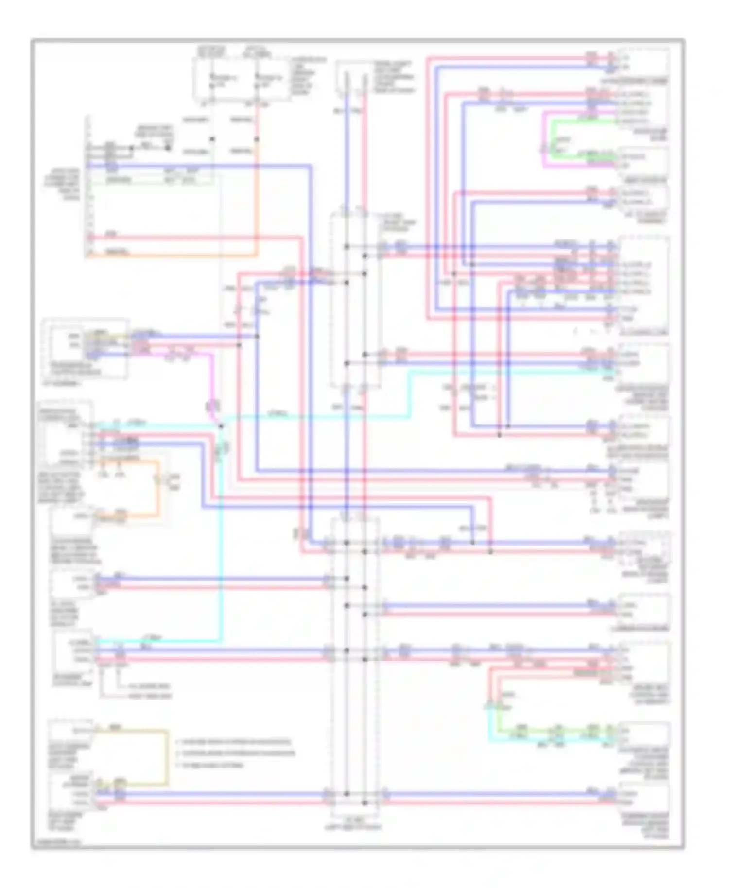 Pathfinder Nissan III facelift (2010-2014): Computer data lines circuit