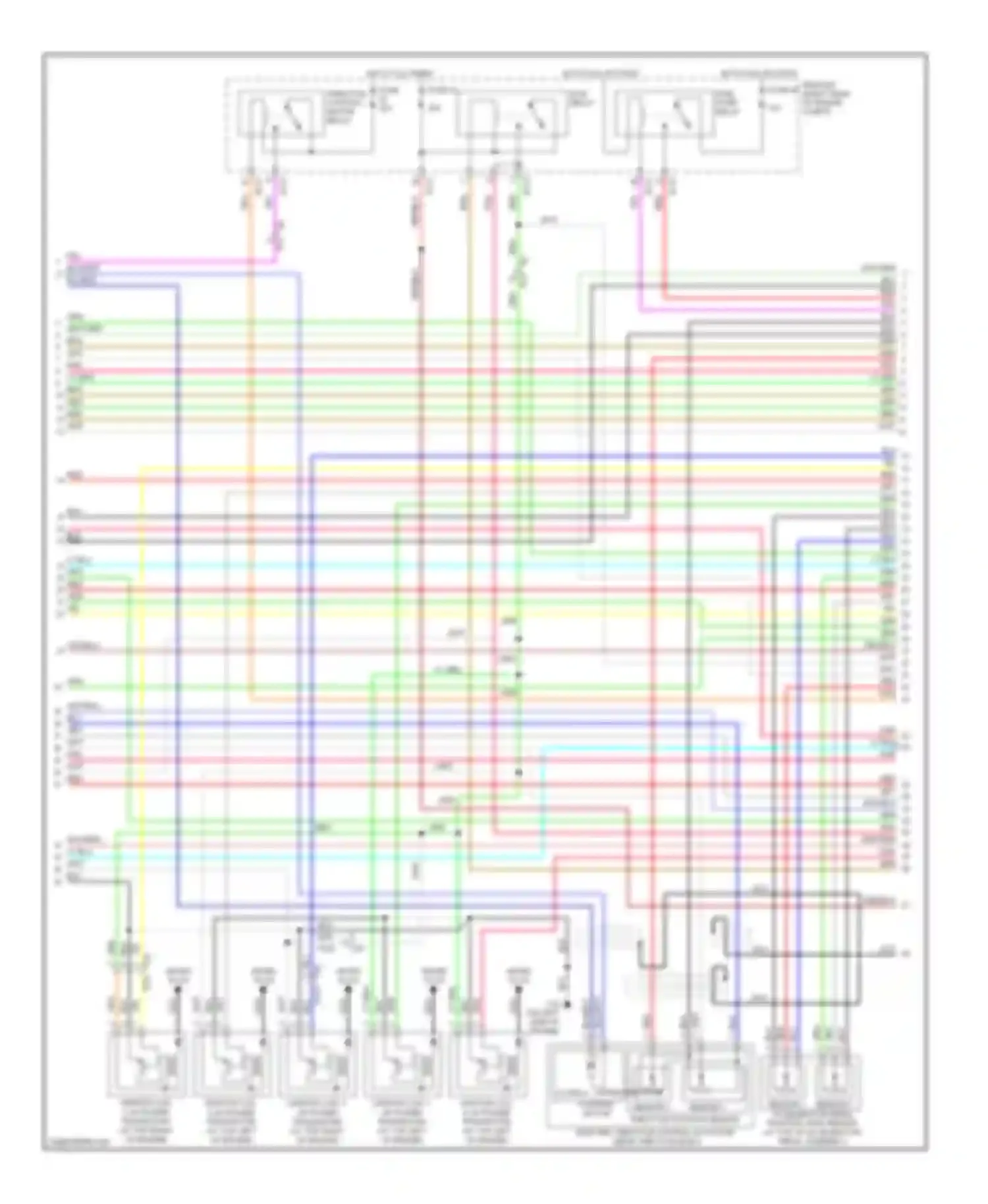 Pathfinder Nissan III facelift (2010-2014): Wiring diagram engine performance 4.0l (2 of 4)