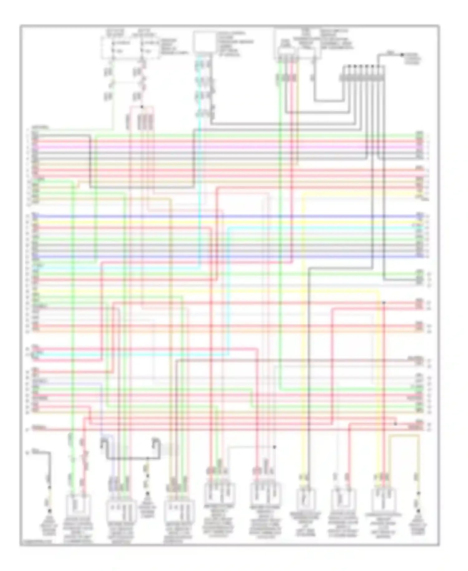 Pathfinder Nissan III facelift (2010-2014): Wiring diagram engine performance 4.0l (3 of 4)