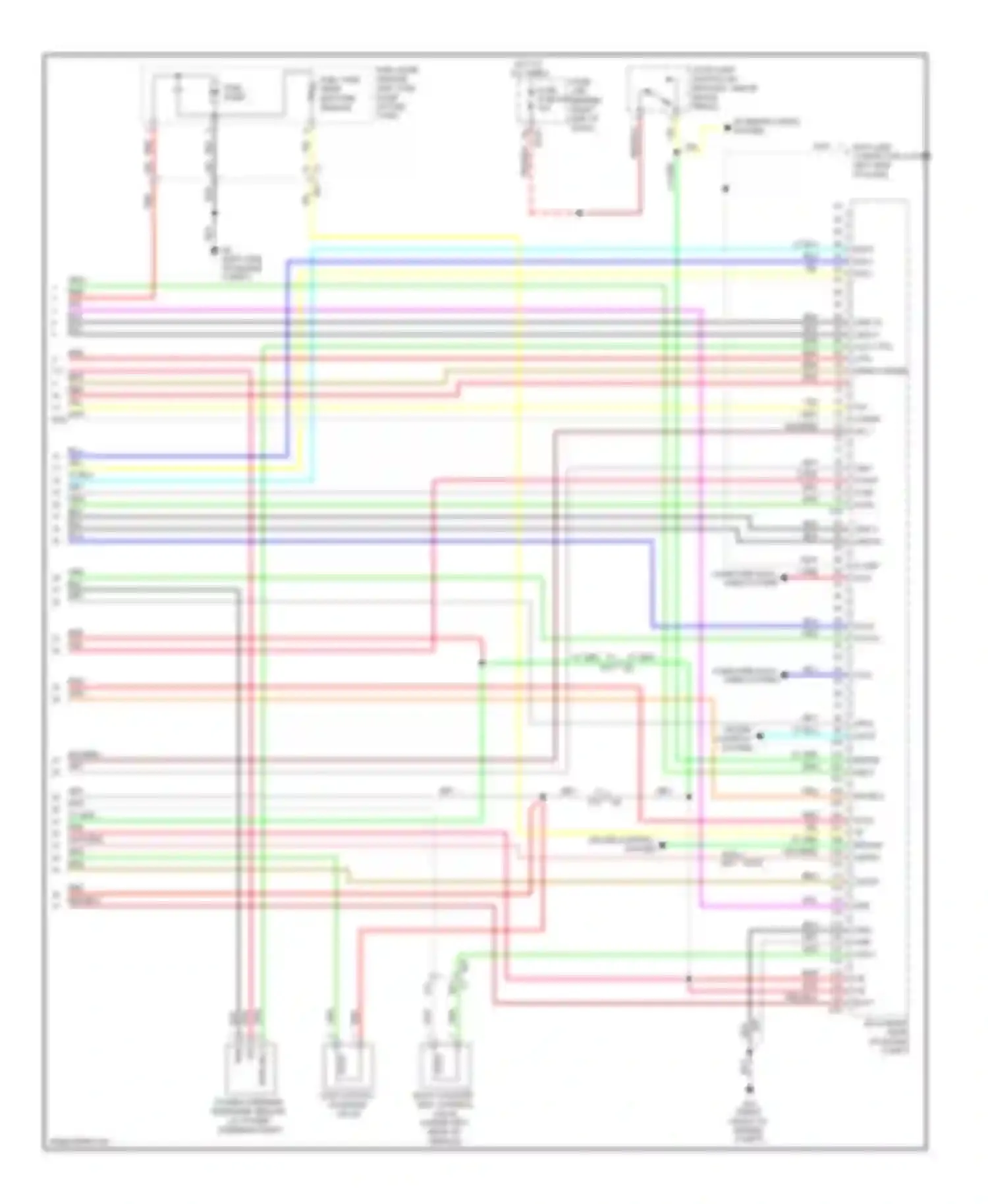 Pathfinder Nissan III facelift (2010-2014): Wiring diagram engine performance 4.0l (4 of 4)