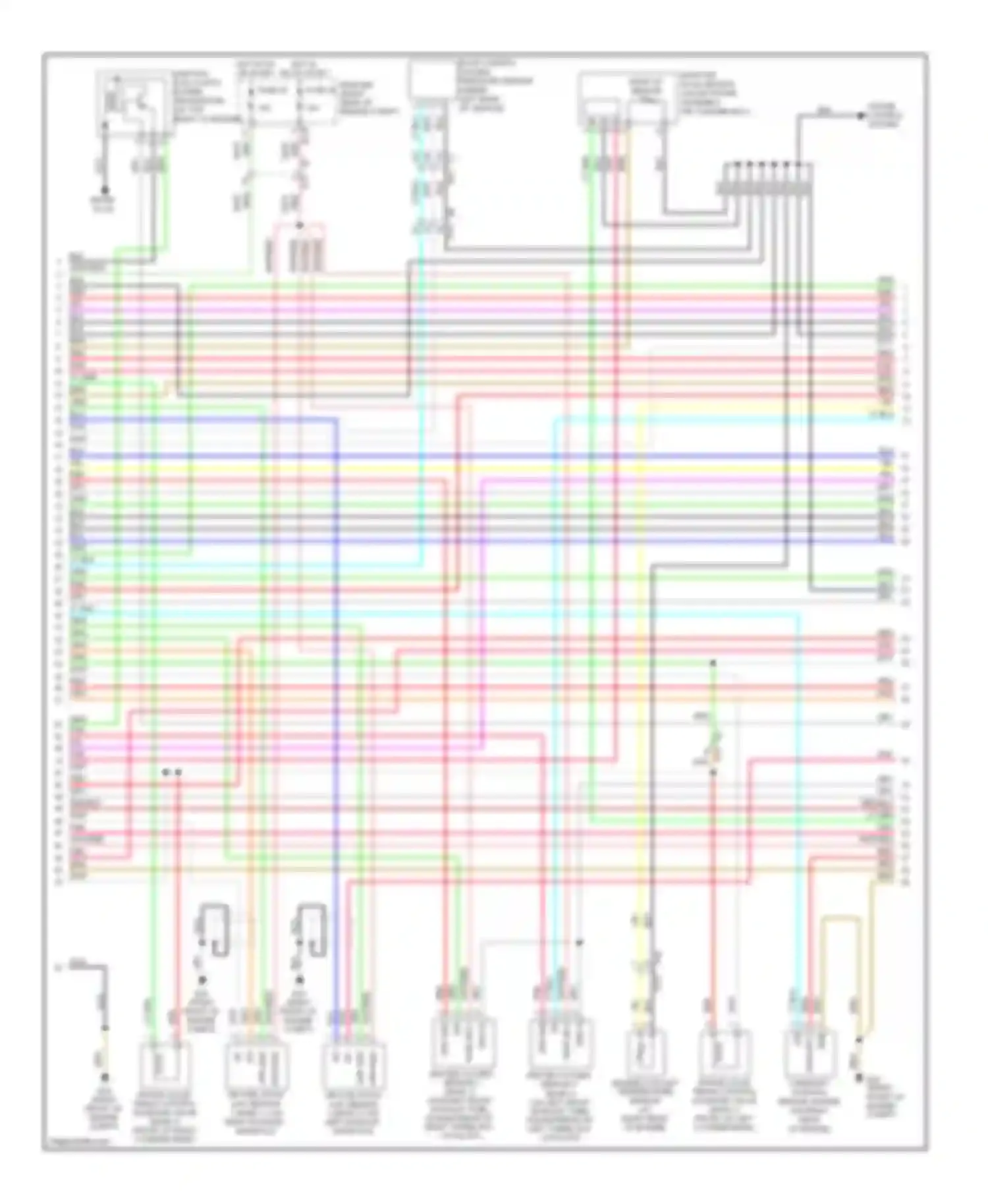 Pathfinder Nissan III facelift (2010-2014): Wiring diagram engine performance 5.6l (3 of 4)