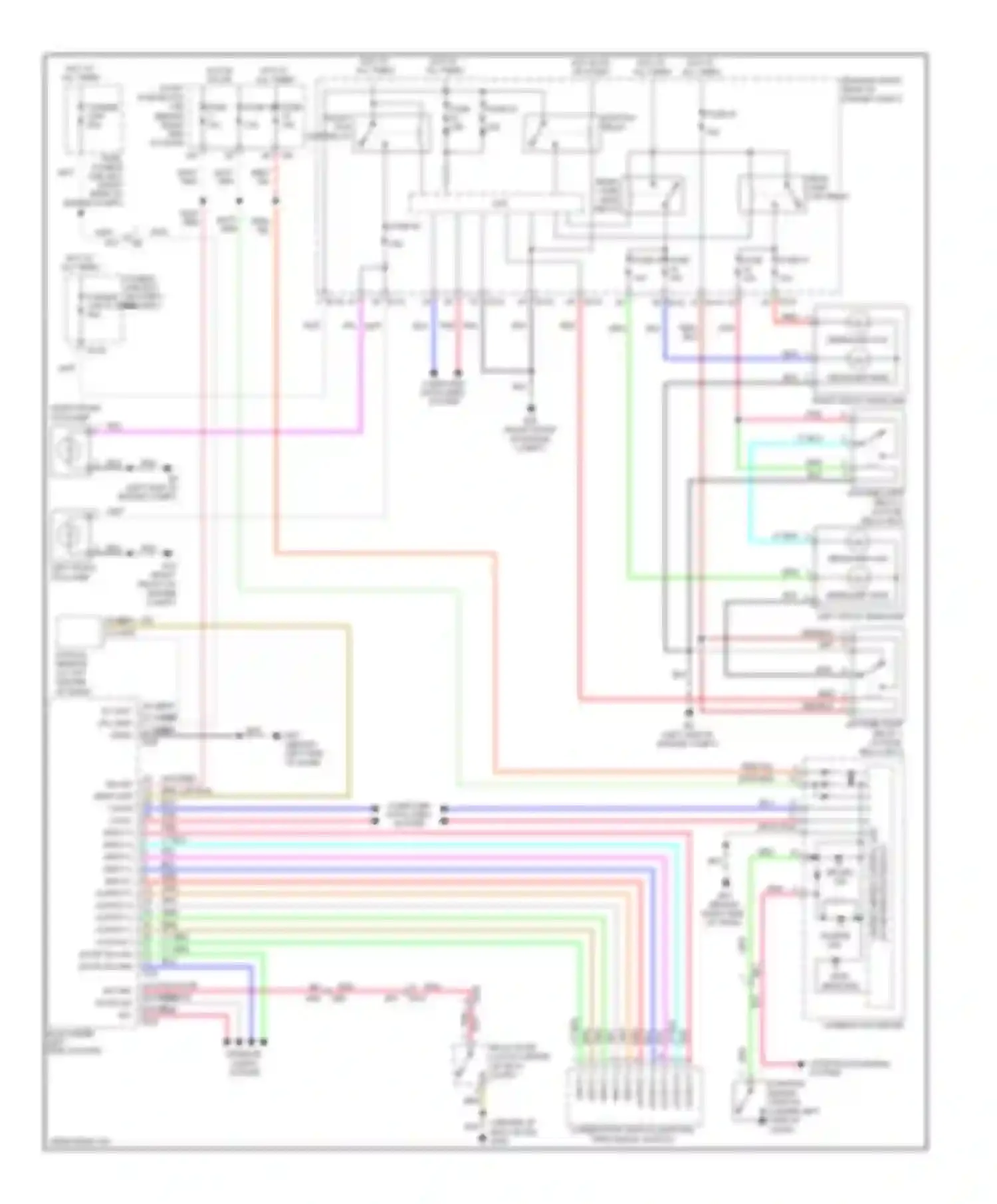 Pathfinder Nissan III facelift (2010-2014): Headlights circuit, with drl
