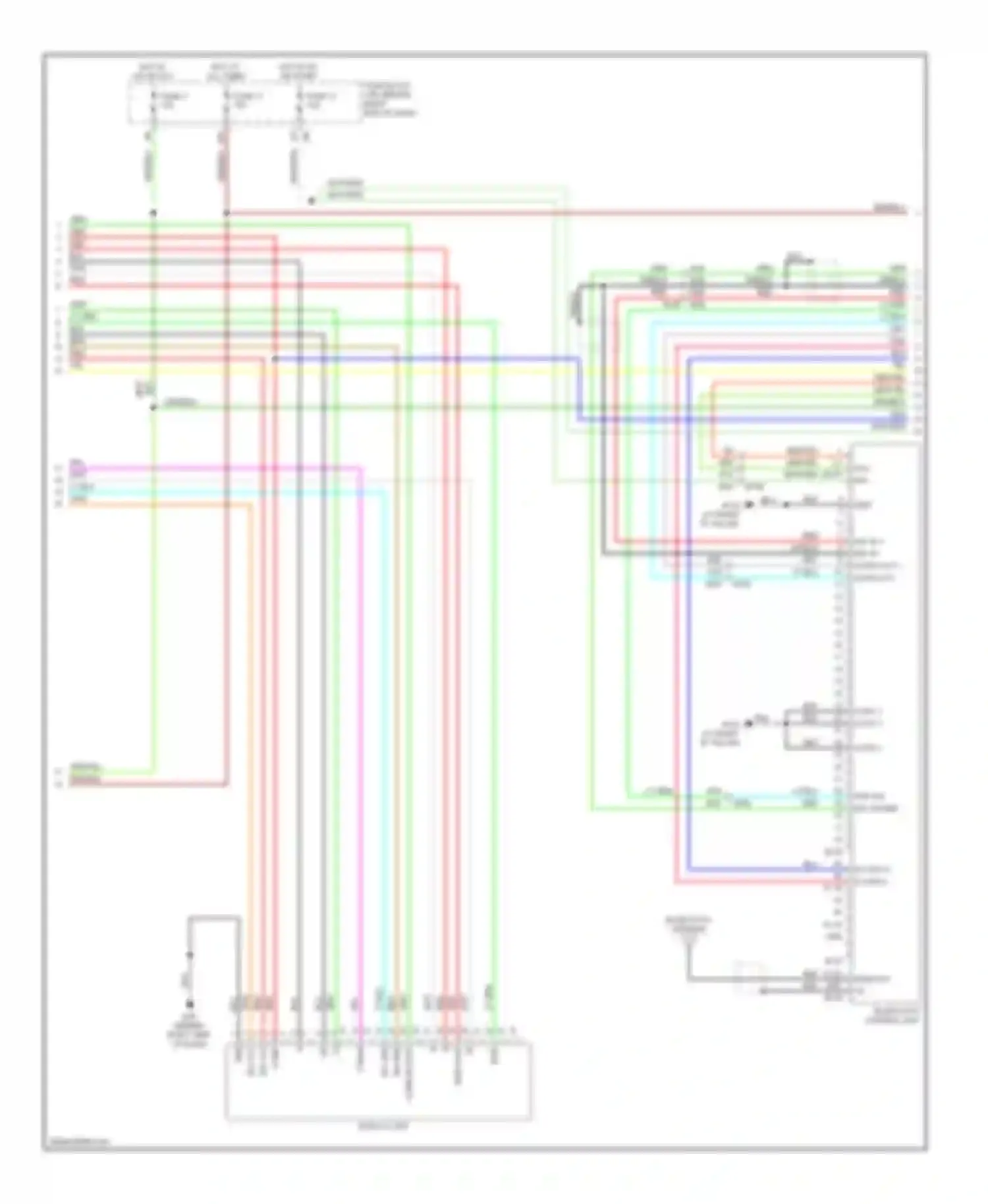 Pathfinder Nissan III facelift (2010-2014): Bose radio circuit, without navigation (2 of 4)