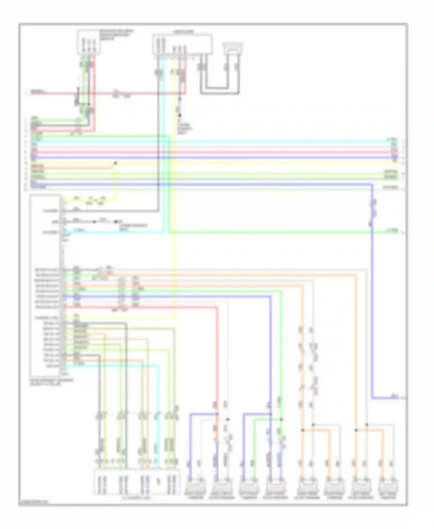 Pathfinder Nissan III facelift (2010-2014): Bose radio circuit, without navigation (3 of 4)