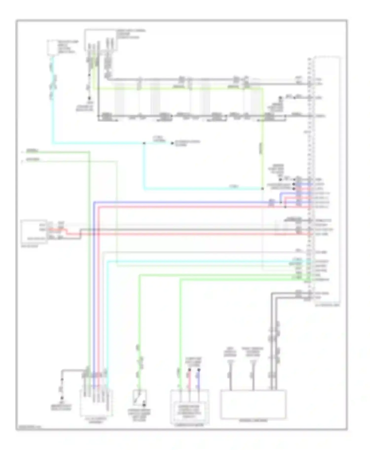 Pathfinder Nissan III facelift (2010-2014): Mid-line radio circuit (3 of 3)