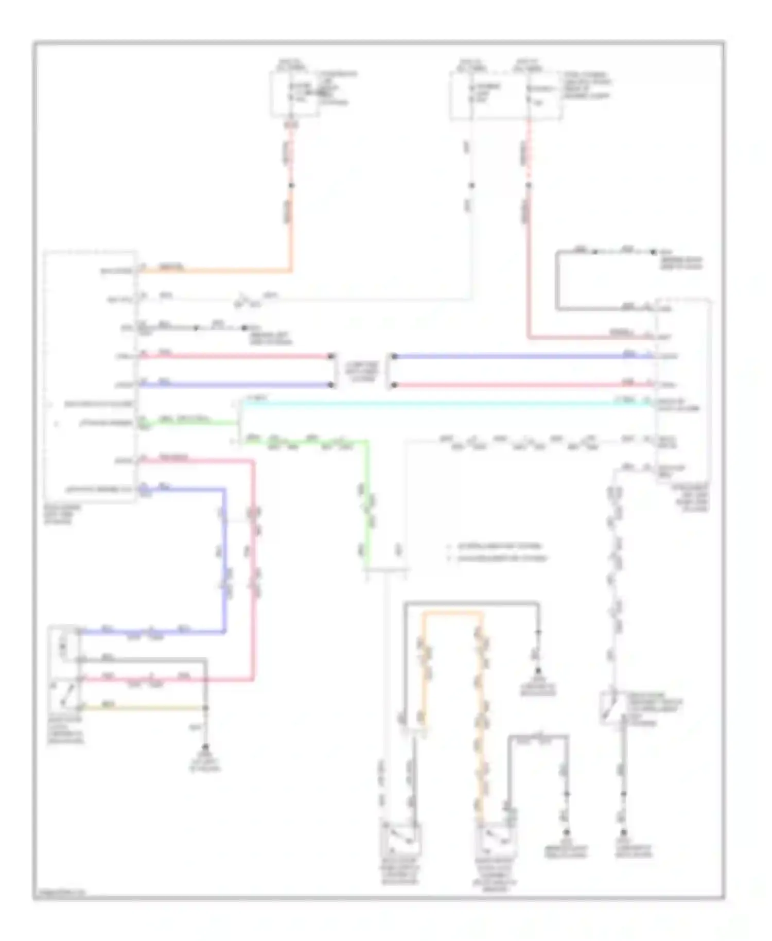 Pathfinder Nissan III facelift (2010-2014): Back door opener circuit
