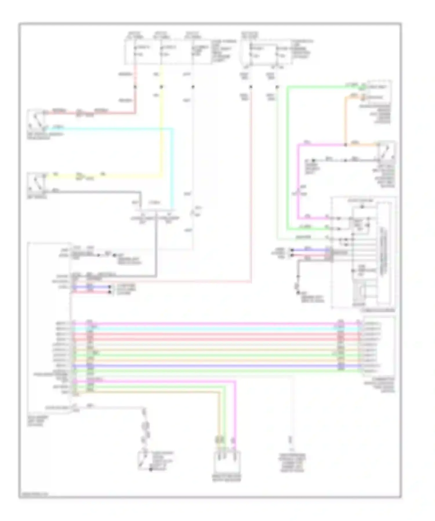 Pathfinder Nissan III facelift (2010-2014): Warning systems circuit