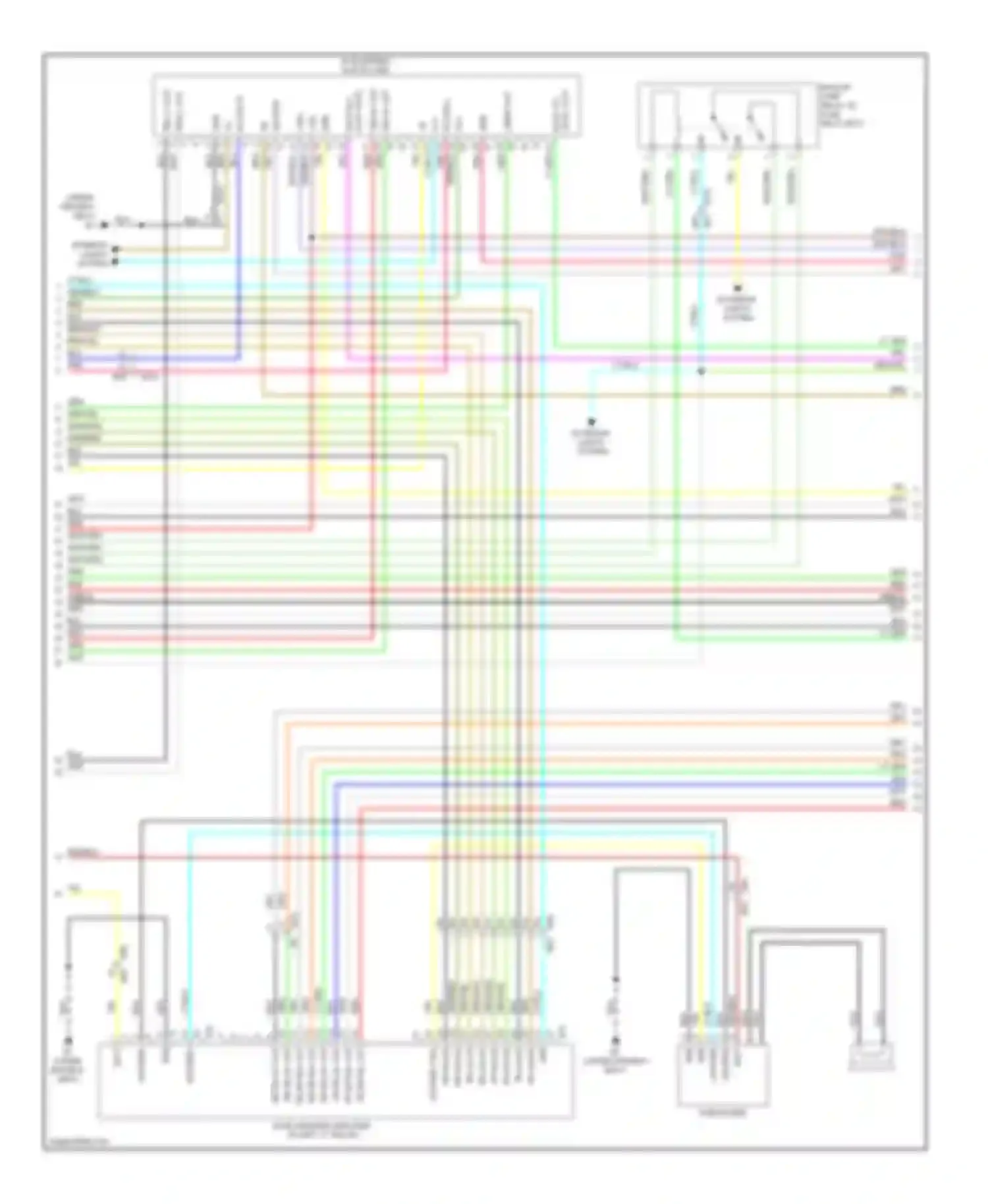 Wiring diagram backup lamp relay (in fuse, for Nissan Pathfinder III facelift (2010-2014) (1 of 2)