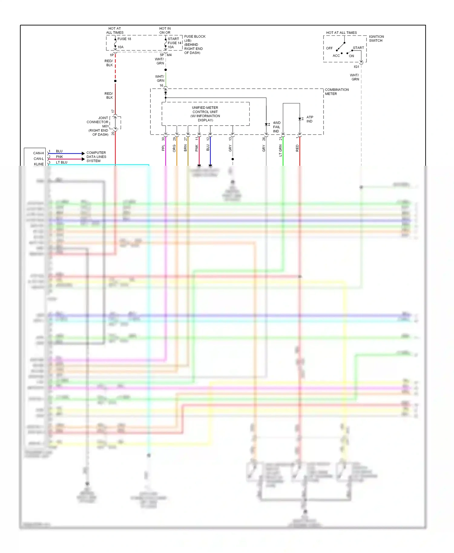 Wiring diagram blu for Nissan Pathfinder III facelift (2010-2014) (72 of 79)