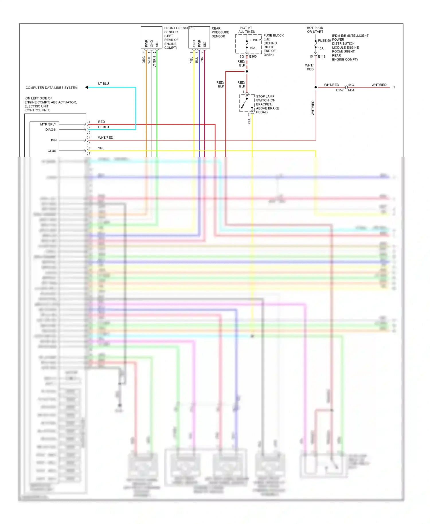 Wiring diagram blu for Nissan Pathfinder III facelift (2010-2014) (3 of 79)