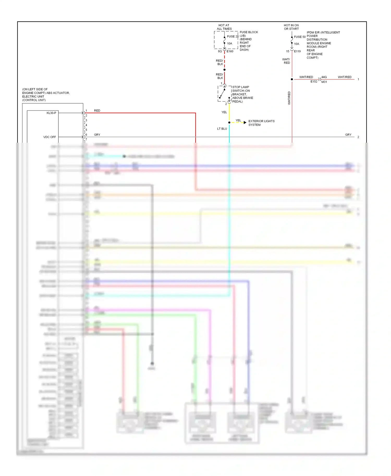Wiring diagram blu for Nissan Pathfinder III facelift (2010-2014) (1 of 79)