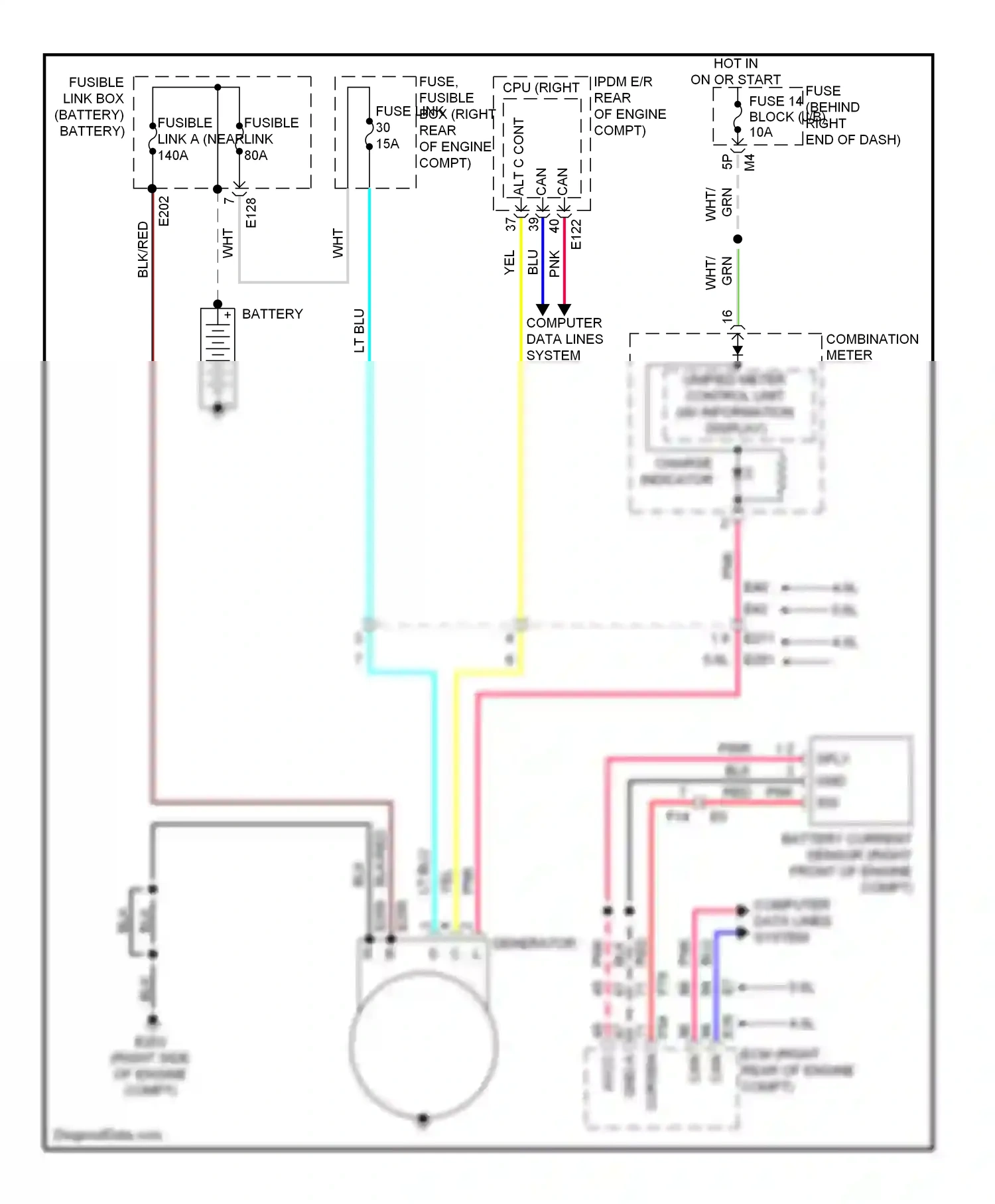 Wiring diagram blu for Nissan Pathfinder III facelift (2010-2014) (65 of 79)