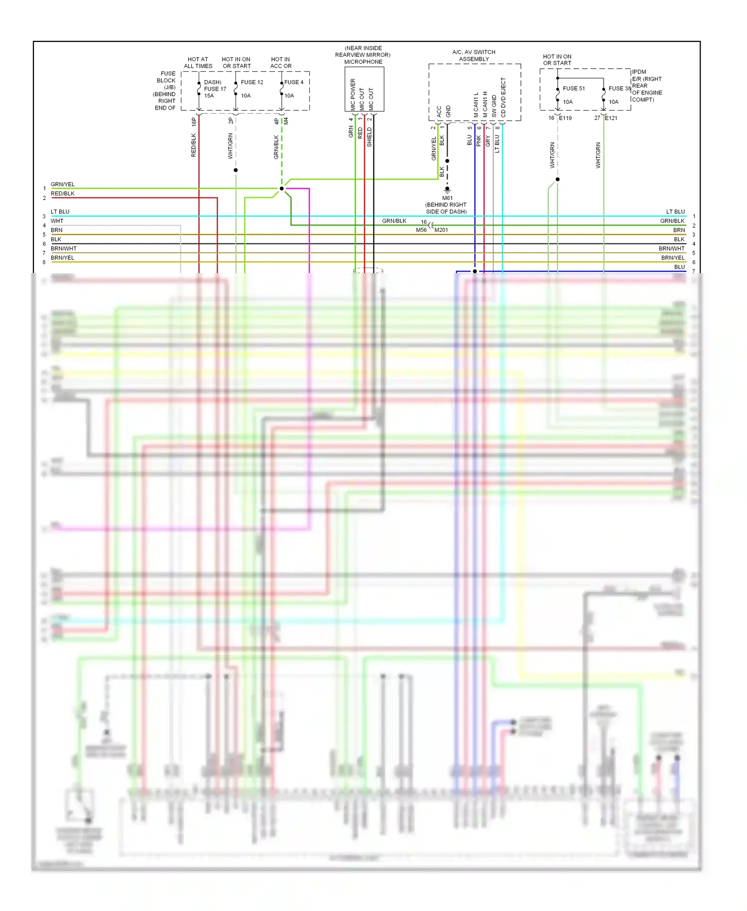 Wiring diagram blu for Nissan Pathfinder III facelift (2010-2014) (41 of 79)