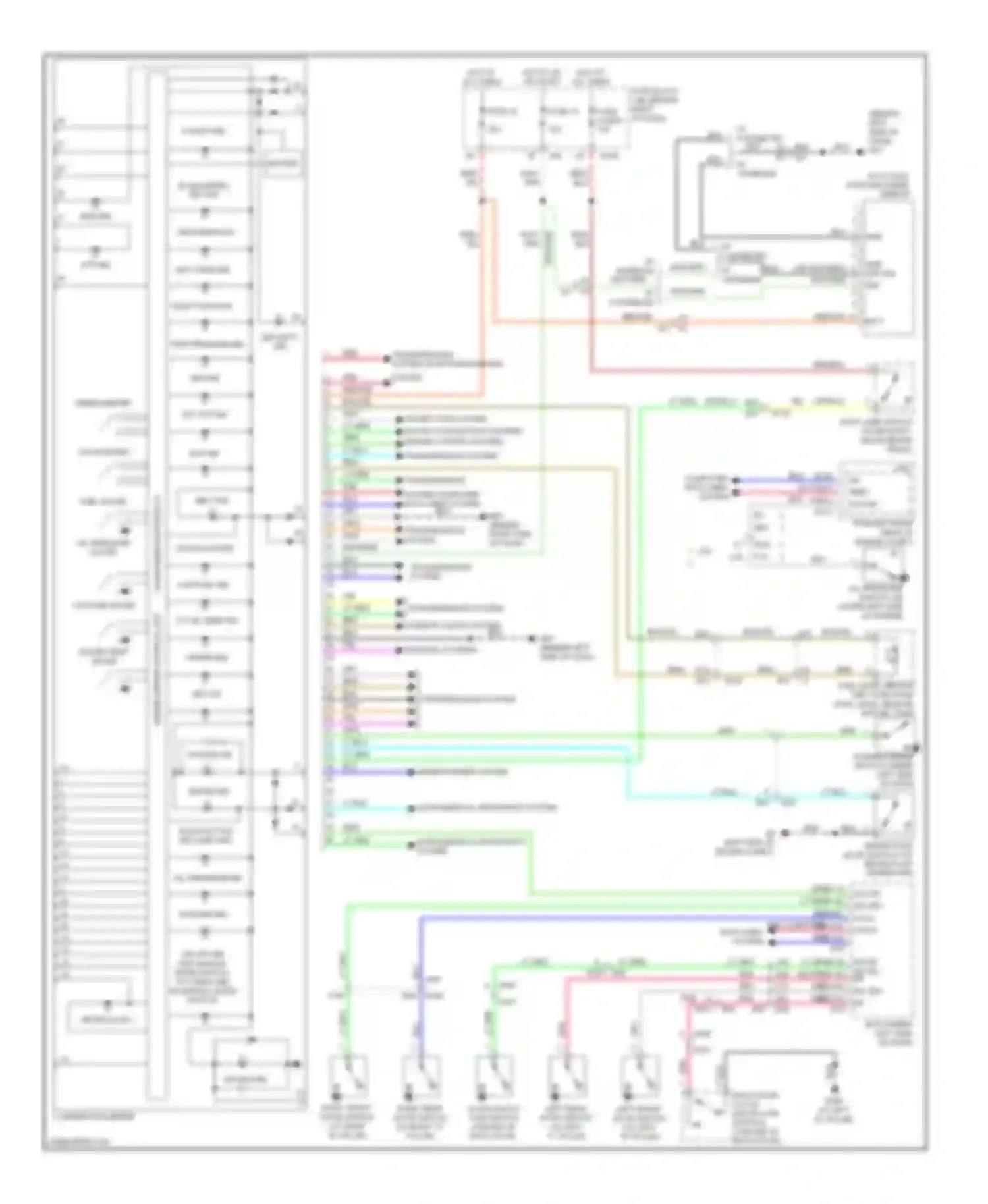 Wiring diagram combination meter for Nissan Pathfinder III facelift (2010-2014) (15 of 27)