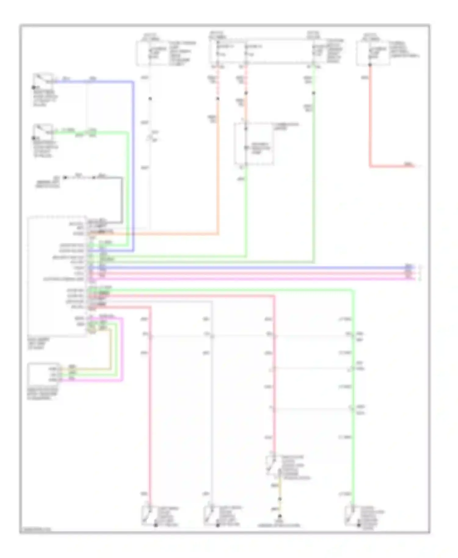 Wiring diagram combination meter for Nissan Pathfinder III facelift (2010-2014) (7 of 27)