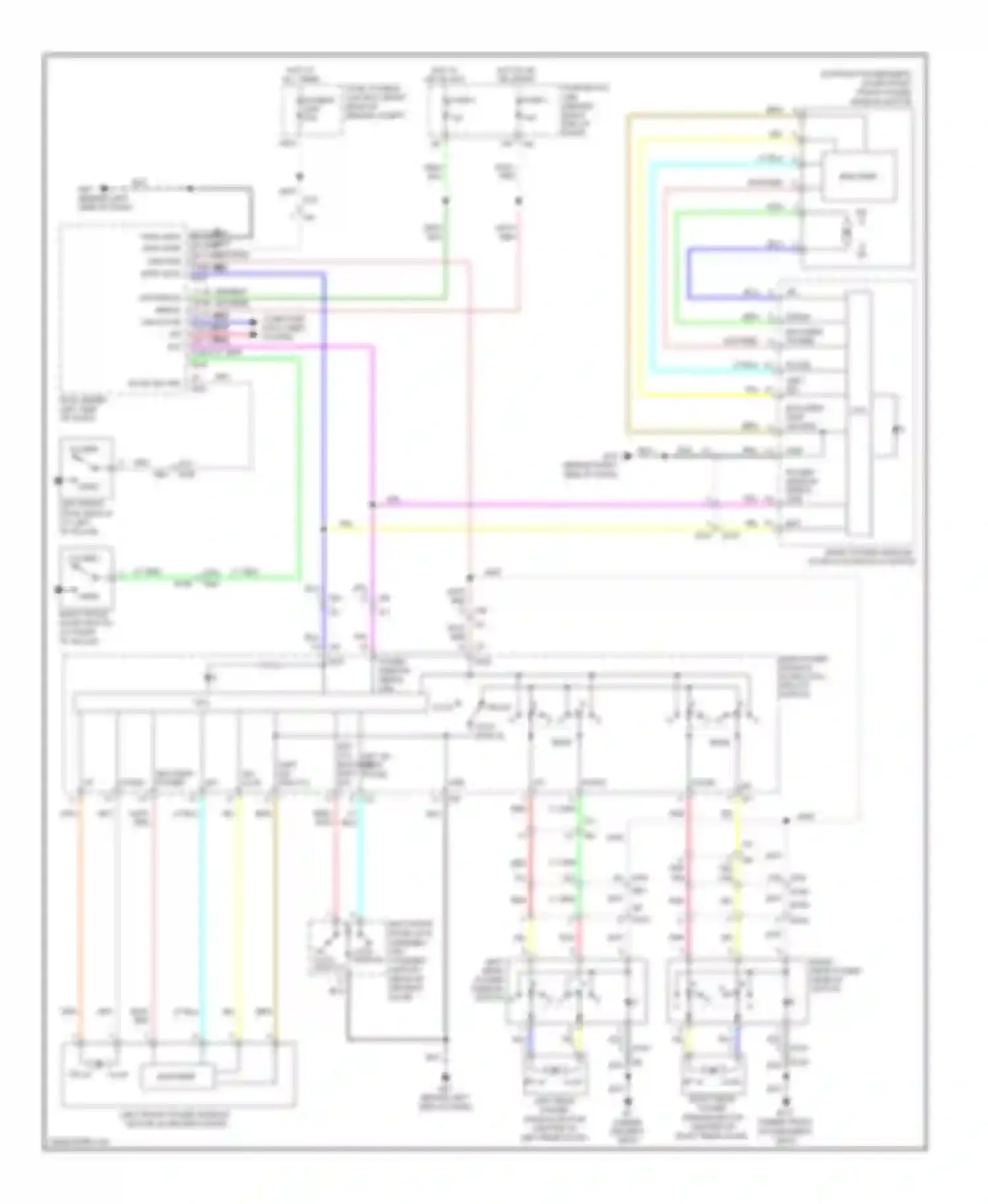 Wiring diagram encoder power for Nissan Pathfinder III facelift (2010-2014) (1 of 1)