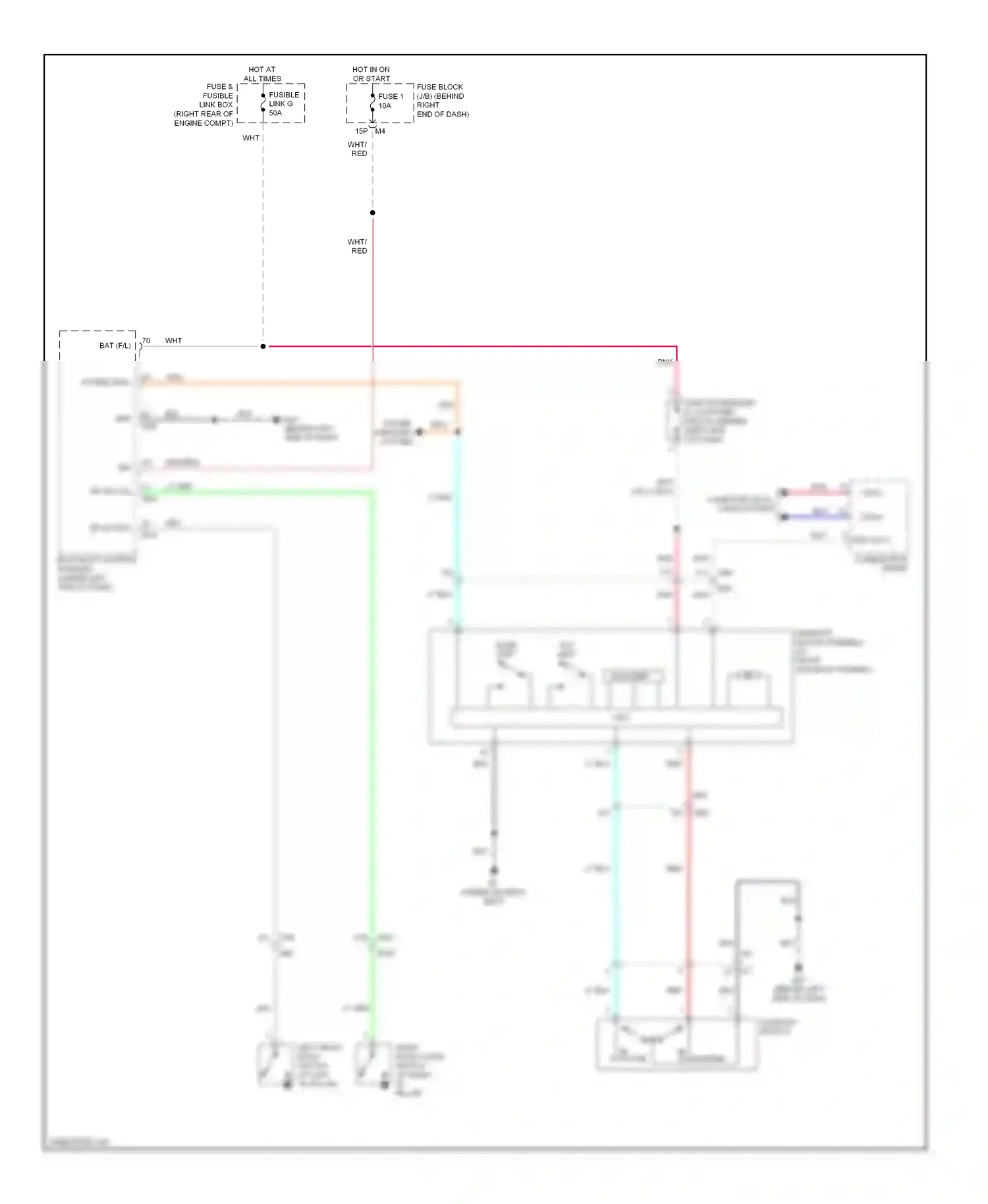 Nissan Pathfinder III facelift (2010-2014) encoder wiring diagram  (1 of 2)