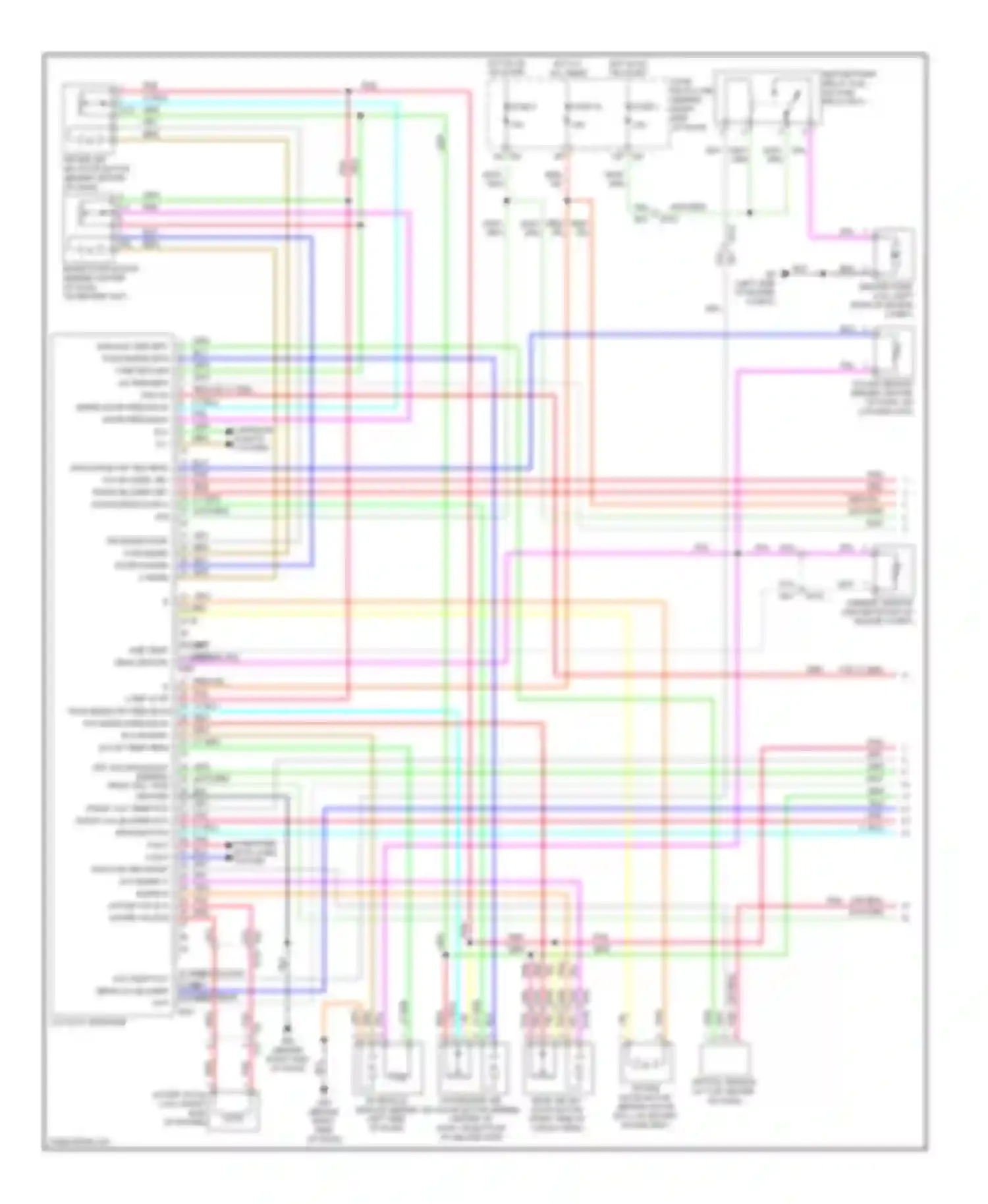 Wiring diagram hot in on or start for Nissan Pathfinder III facelift (2010-2014) (5 of 52)