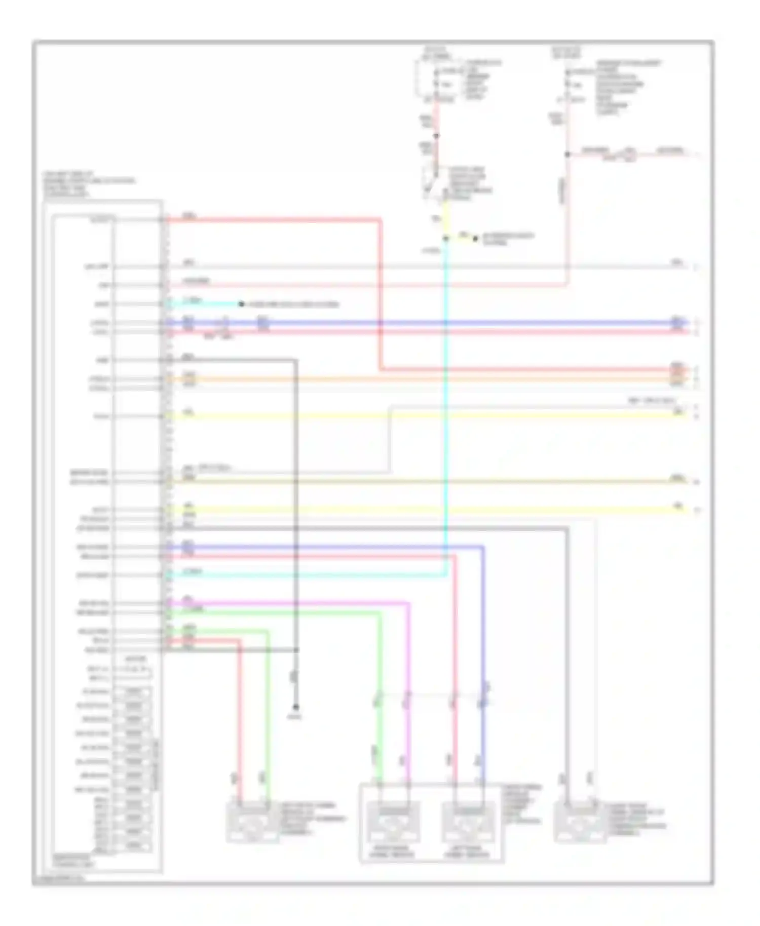 Wiring diagram hot in on or start for Nissan Pathfinder III facelift (2010-2014) (1 of 52)