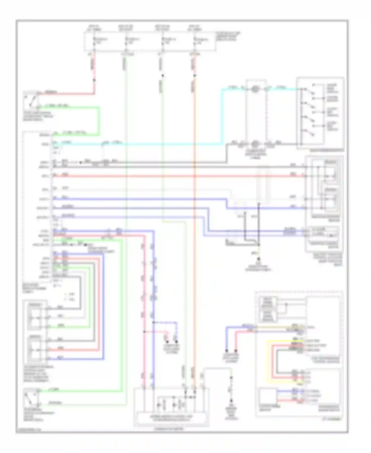 Wiring diagram input speed sensor 1 for Nissan Pathfinder III facelift (2010-2014) (2 of 2)