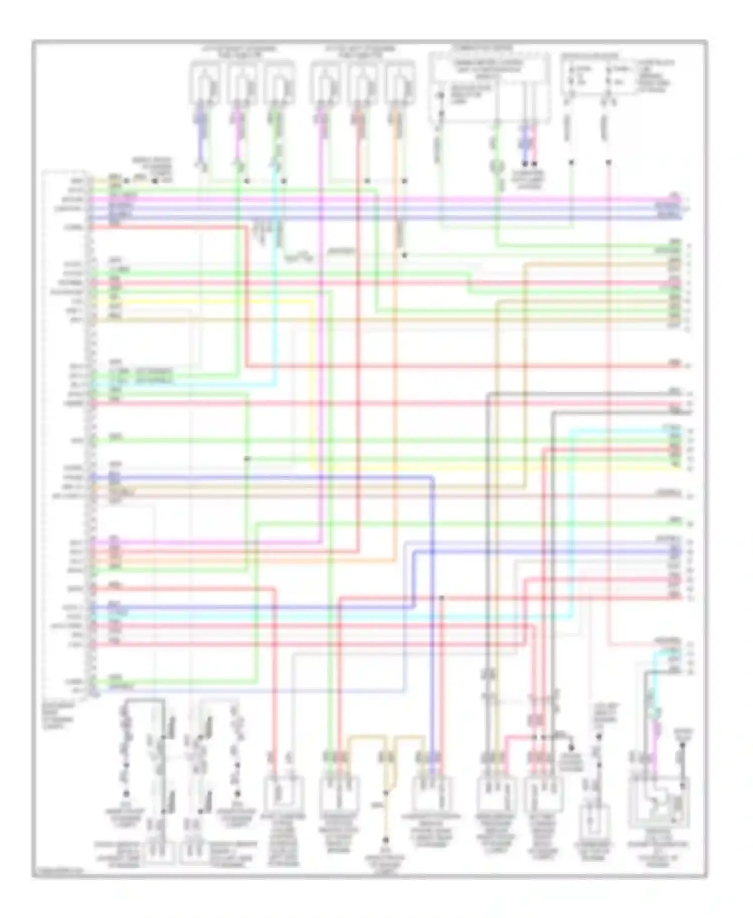 Wiring diagram malfunction indicator lamp for Nissan Pathfinder III facelift (2010-2014) (1 of 2)